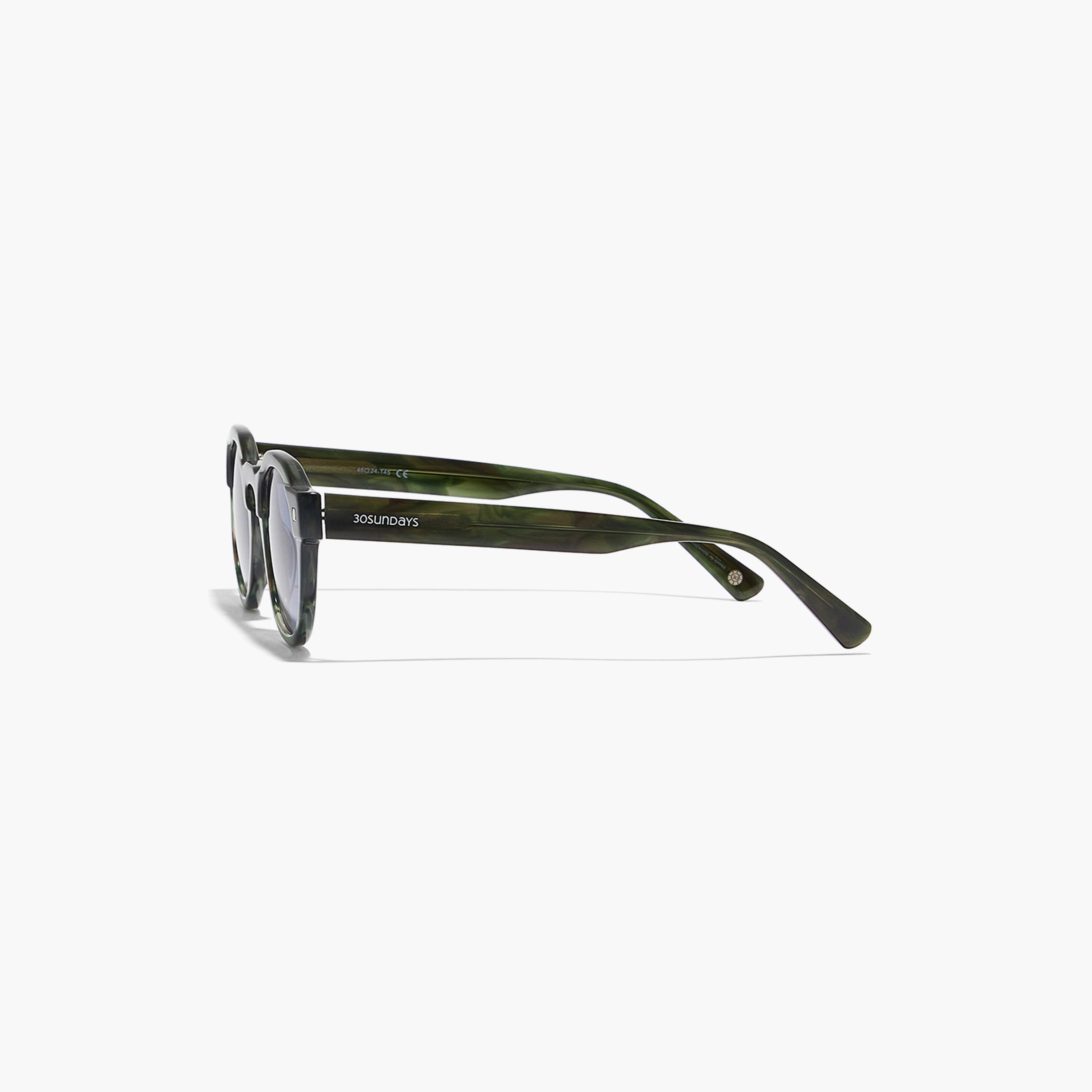 30Sundays Men Blue Lens 46 mm Round Sunglasses | 30S-000235-1302-men-sunglasses-image-4