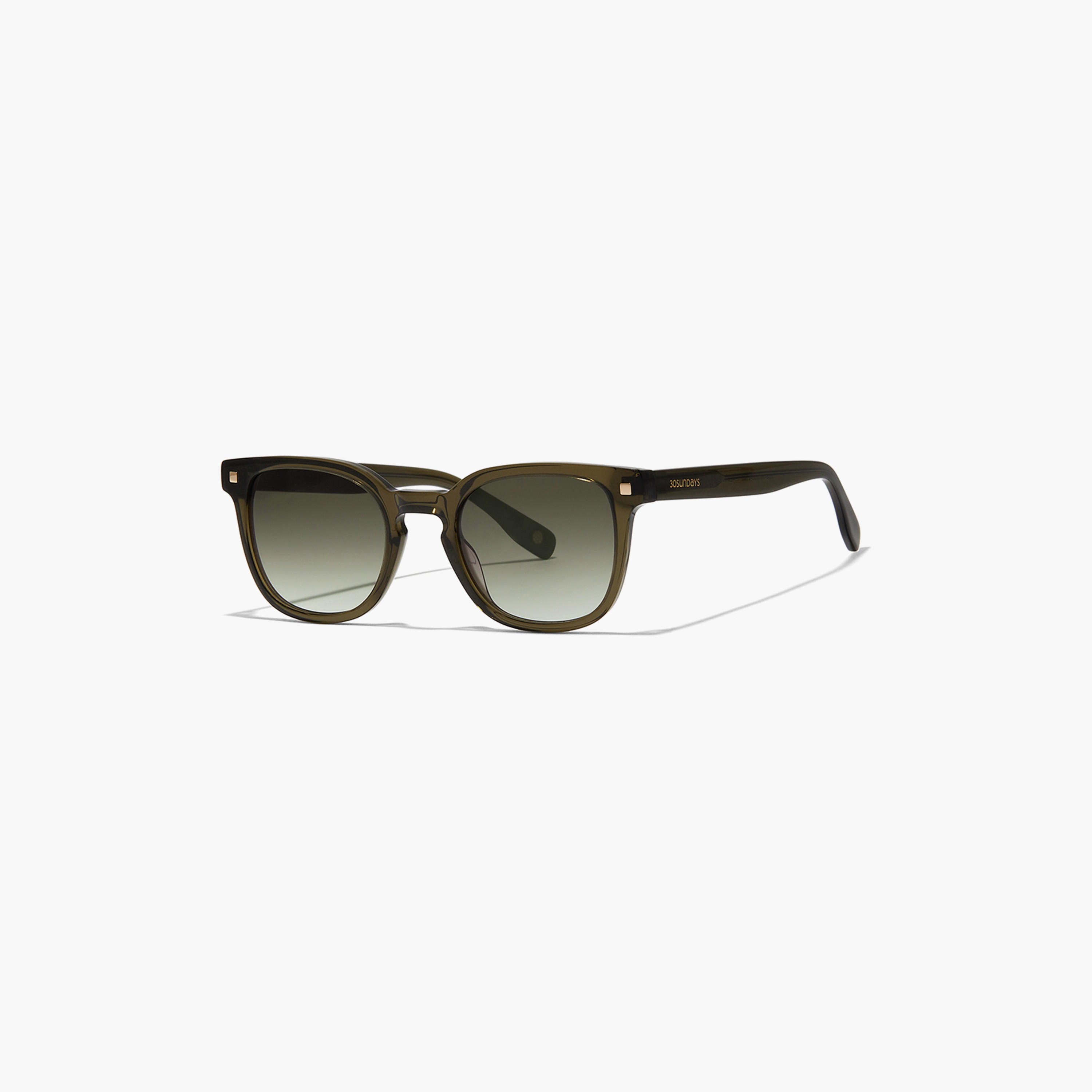 30Sundays Unisex Green Lens 49 mm Square Sunglasses | 30S-000236-2102-men-sunglasses-image-1