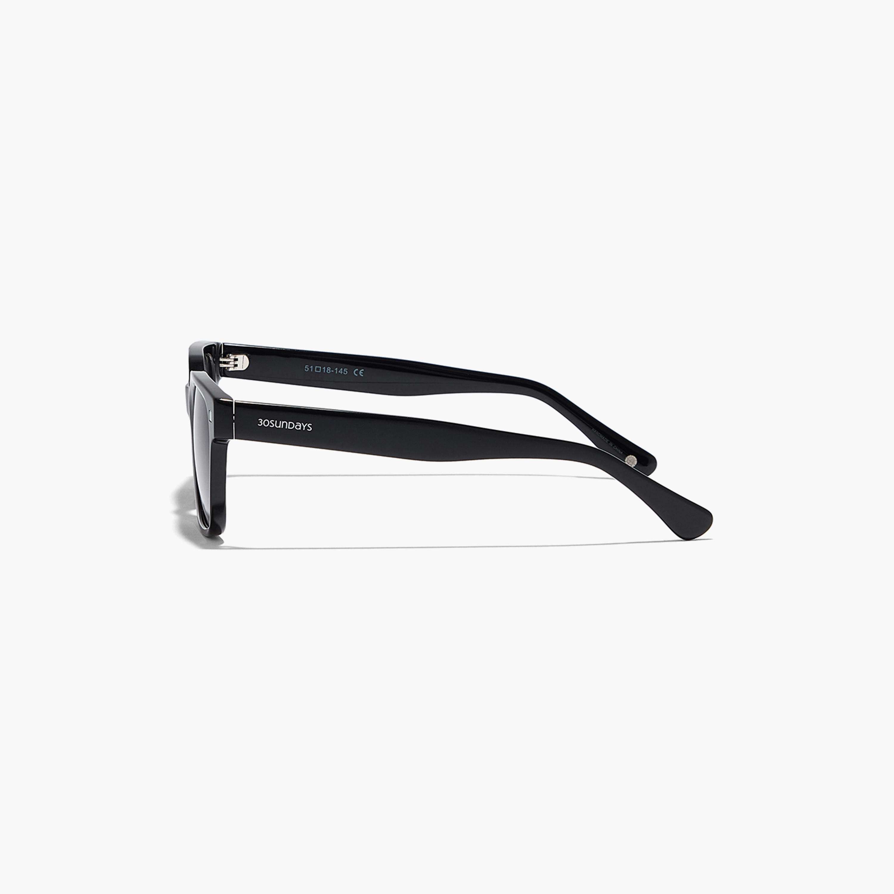 نظارة شمسية بعدسات سوداء ذات مربعة من 30 ساندايز آيسل مع 51 مم -men-sunglasses-image-3