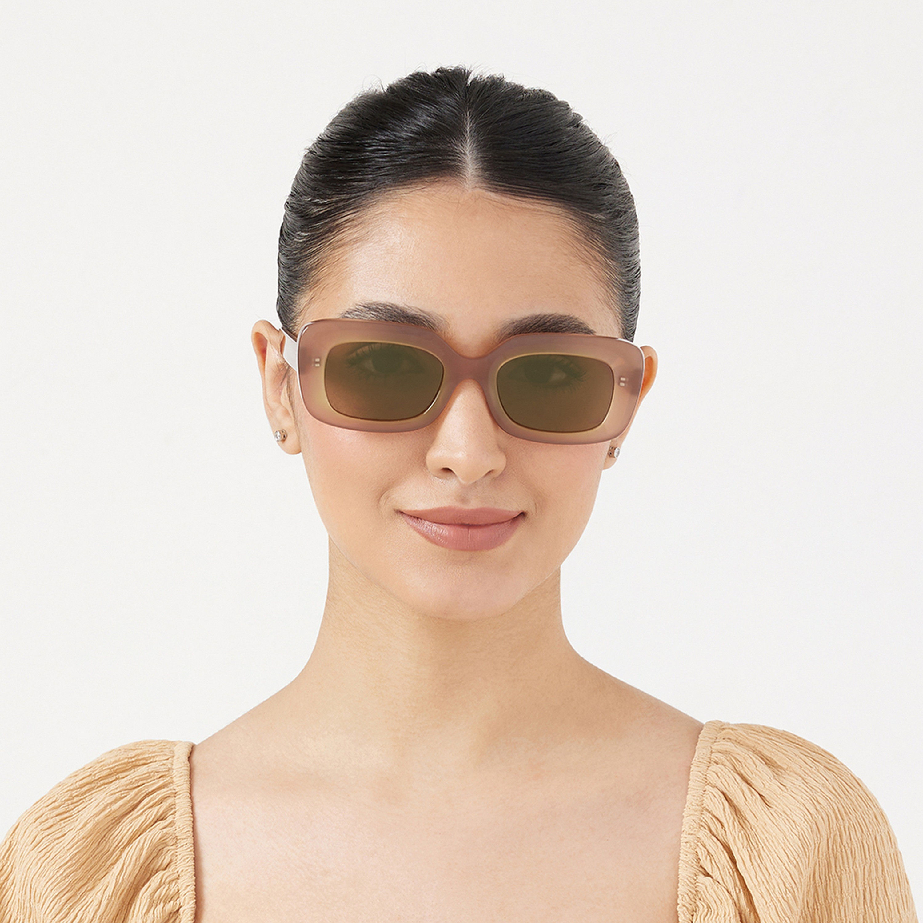 30Sundays SUNDOWN Brown Lens 50 mm Rectangle Sunglasses -women-sunglasses-image-5