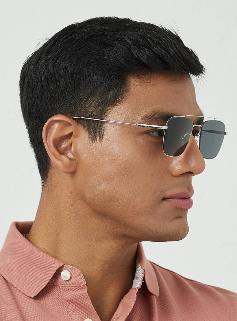 30Sundays Men Grey Lens 52 mm Navigator Sunglasses | 30S-000241-1201-men-sunglasses-image-6