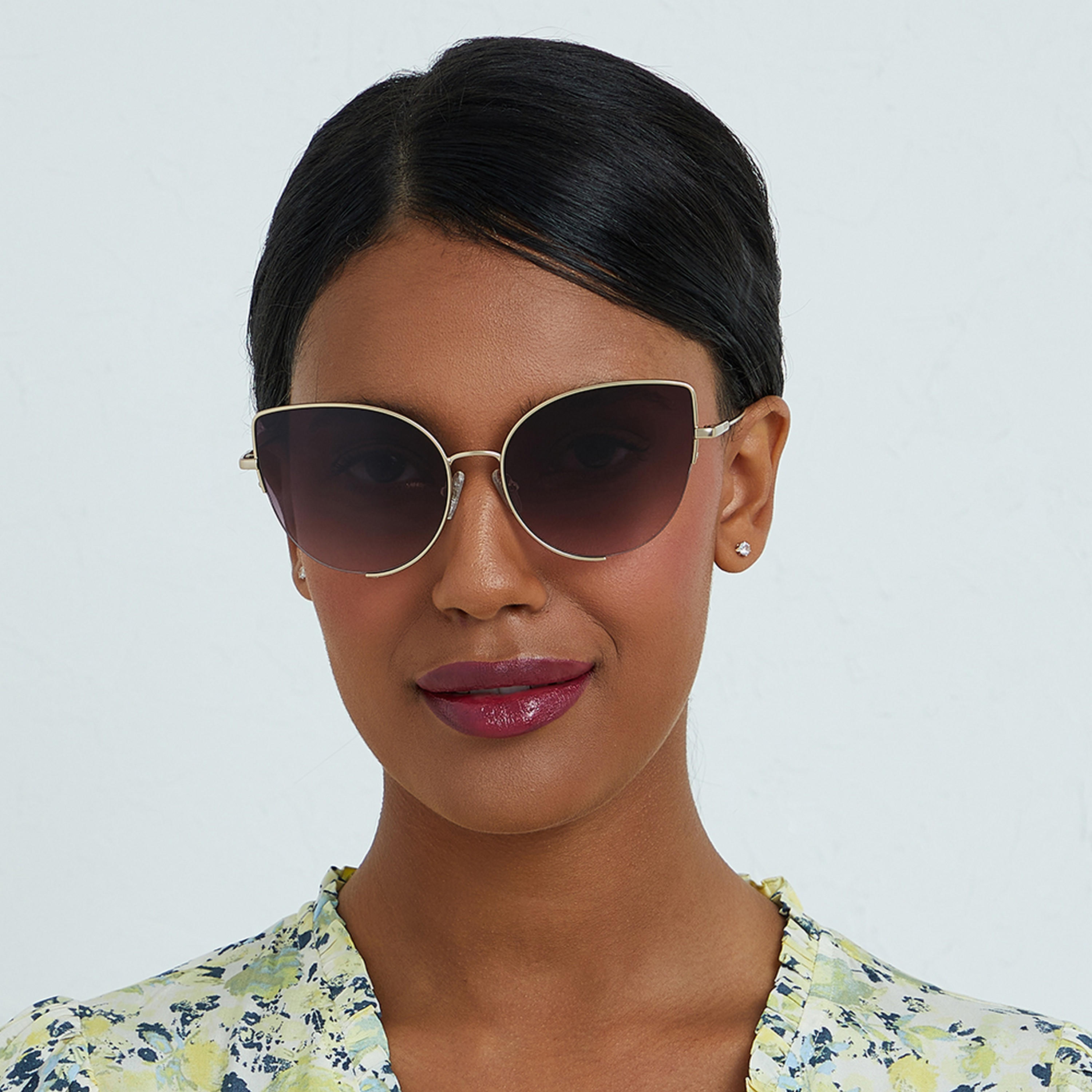 نظارة شمسية بعدسات بنفسجية ذات كات آي من 30 سنديز كوليت مع 57 مم -women-sunglasses-image-4