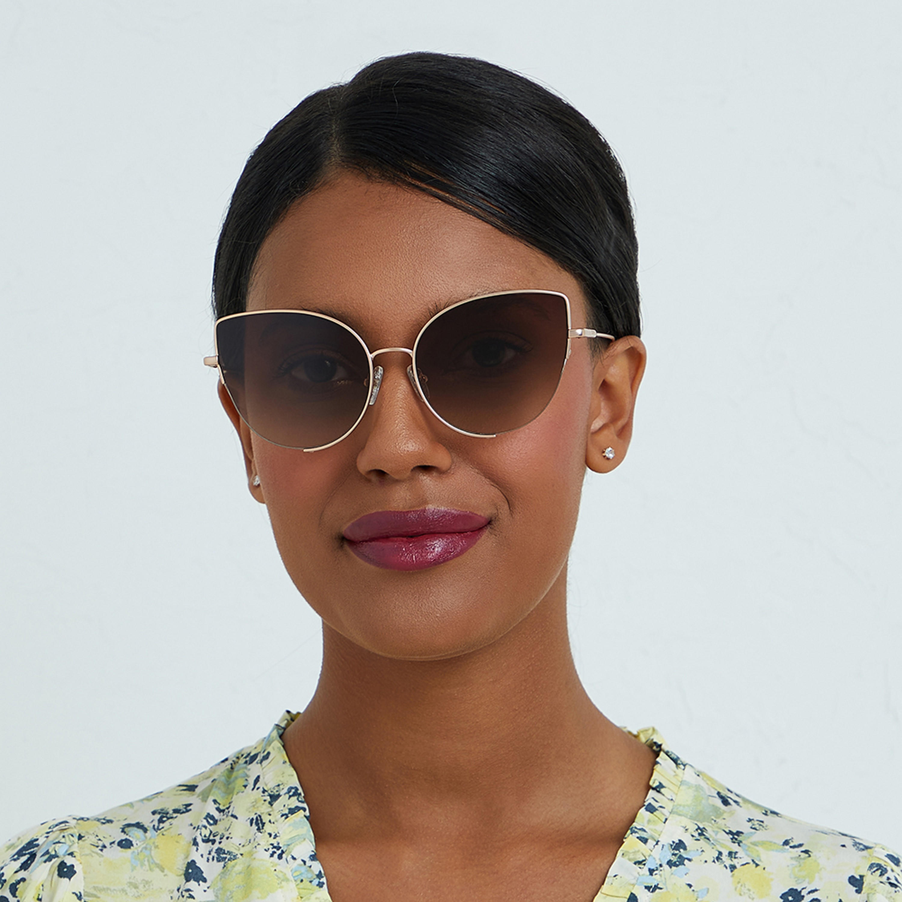 30Sundays Women Brown Lens 57 mm Cat Eye Sunglasses | 30S-000243-2304-women-sunglasses-image-4