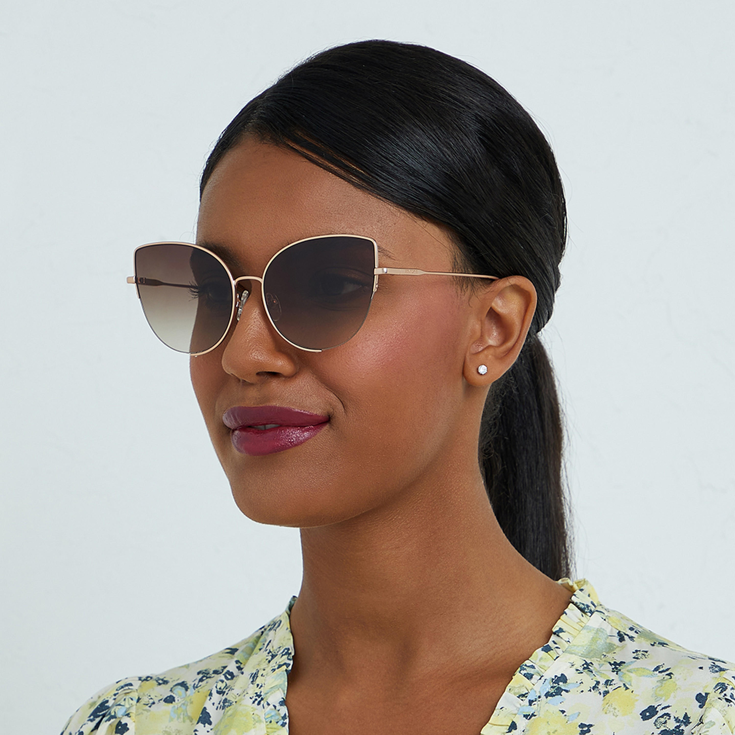 30Sundays Women Brown Lens 57 mm Cat Eye Sunglasses | 30S-000243-2304-women-sunglasses-image-5