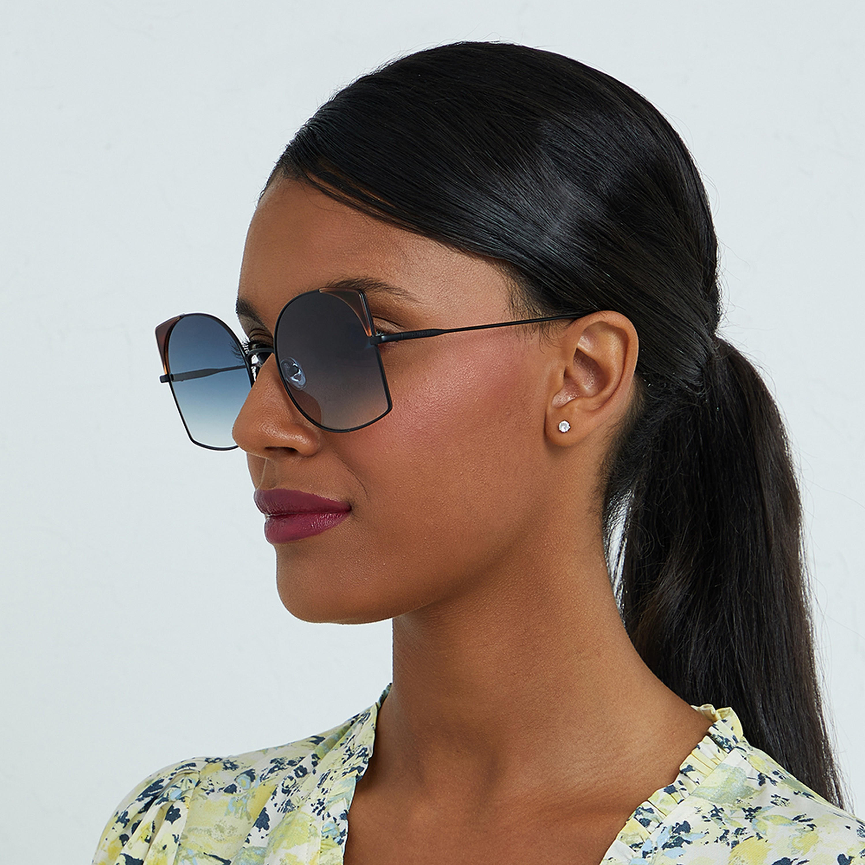 30Sundays Women Blue Lens 57 mm Oversized Sunglasses | 30S-000244-0102-women-sunglasses-image-5