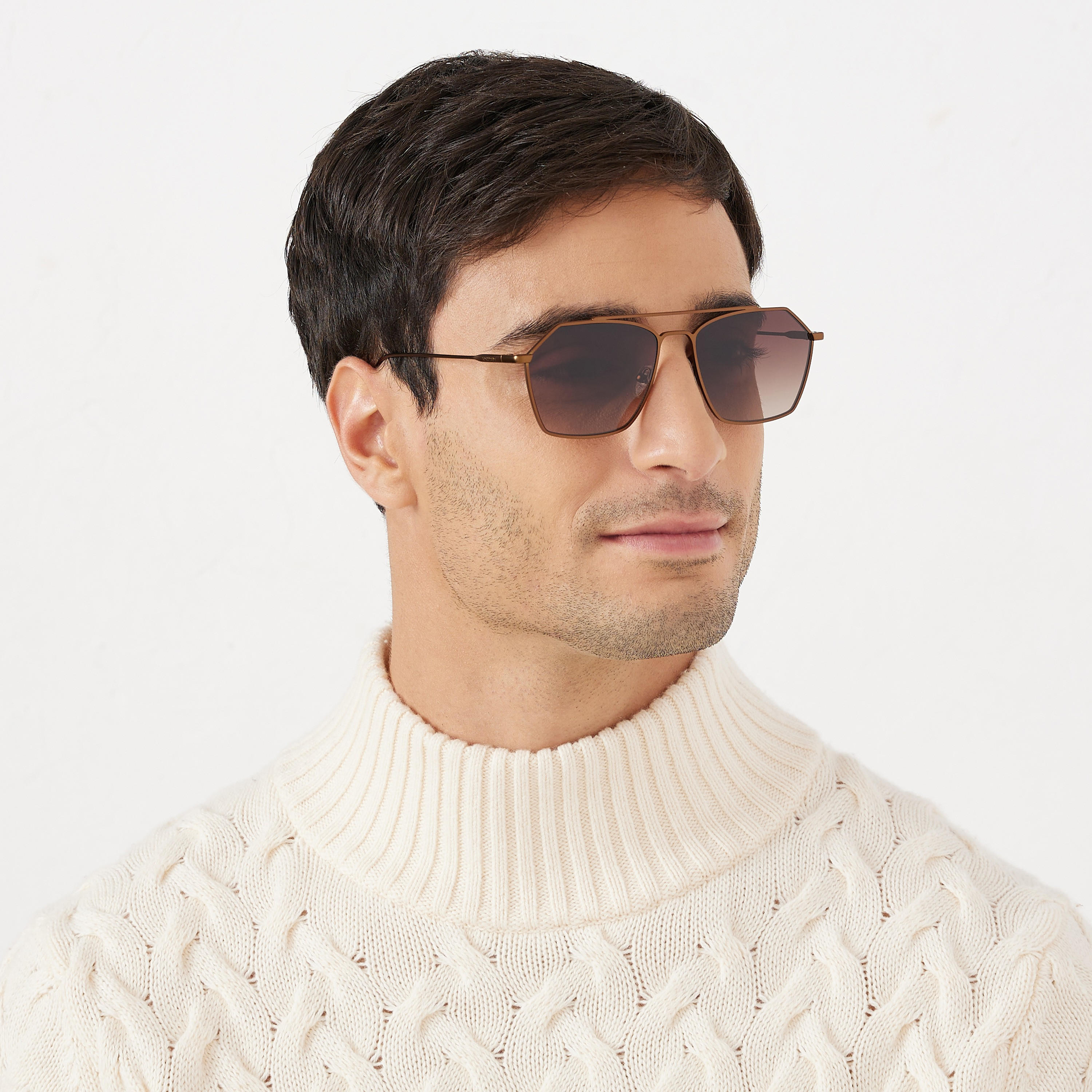 نظارة شمسية بعدسات بنية ذات هندسية من 30 ساندايز فيجارو مع 57 مم -men-sunglasses-image-5