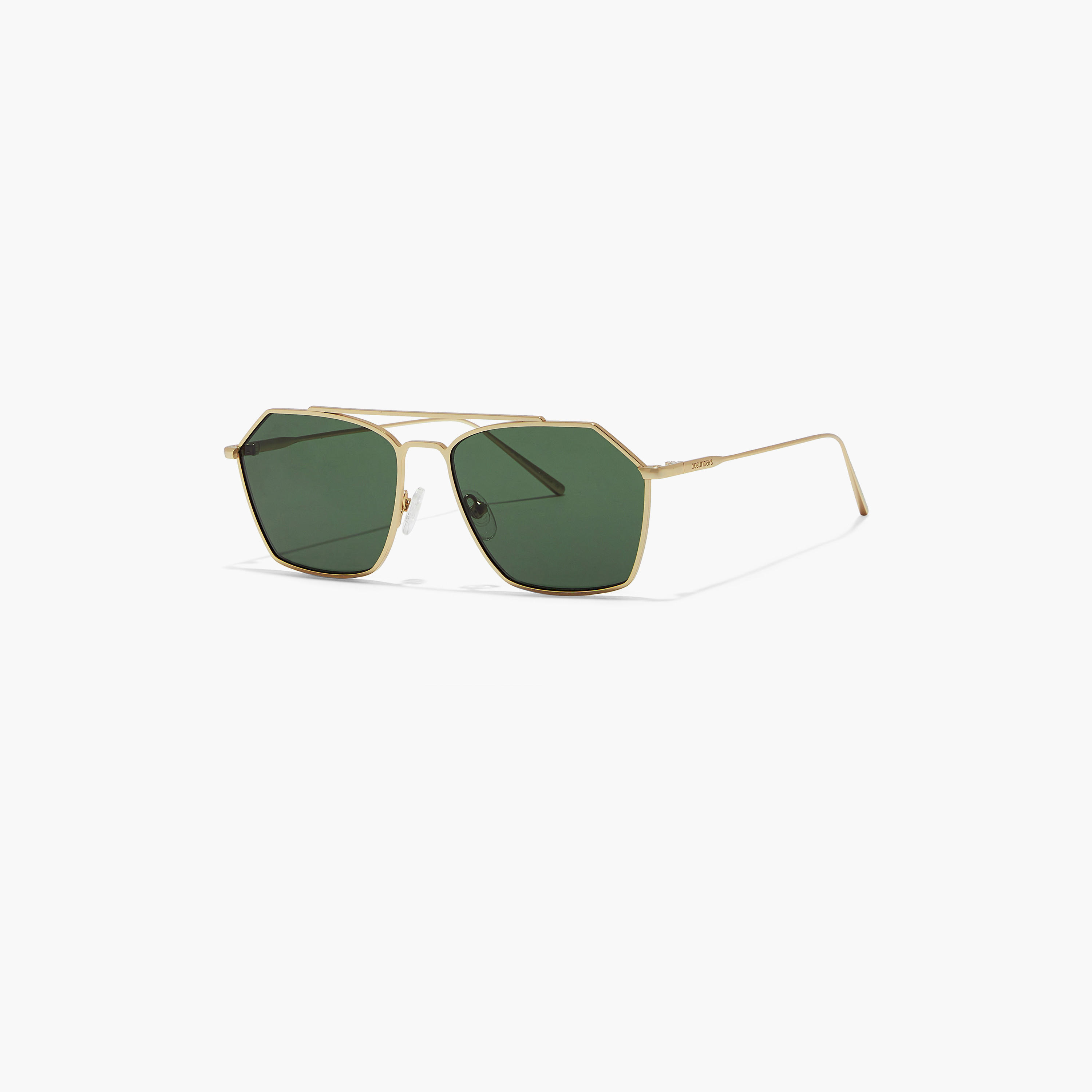 30Sundays Men Green Lens 57 mm Geometric Sunglasses | 30S-000247-2906-men-sunglasses-image-1