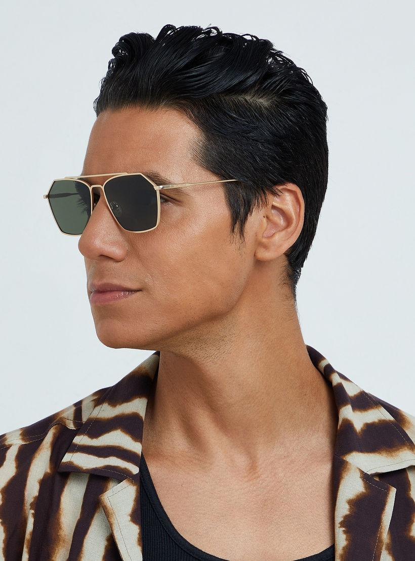 30Sundays Men Green Lens 57 mm Geometric Sunglasses | 30S-000247-2906-men-sunglasses-image-5