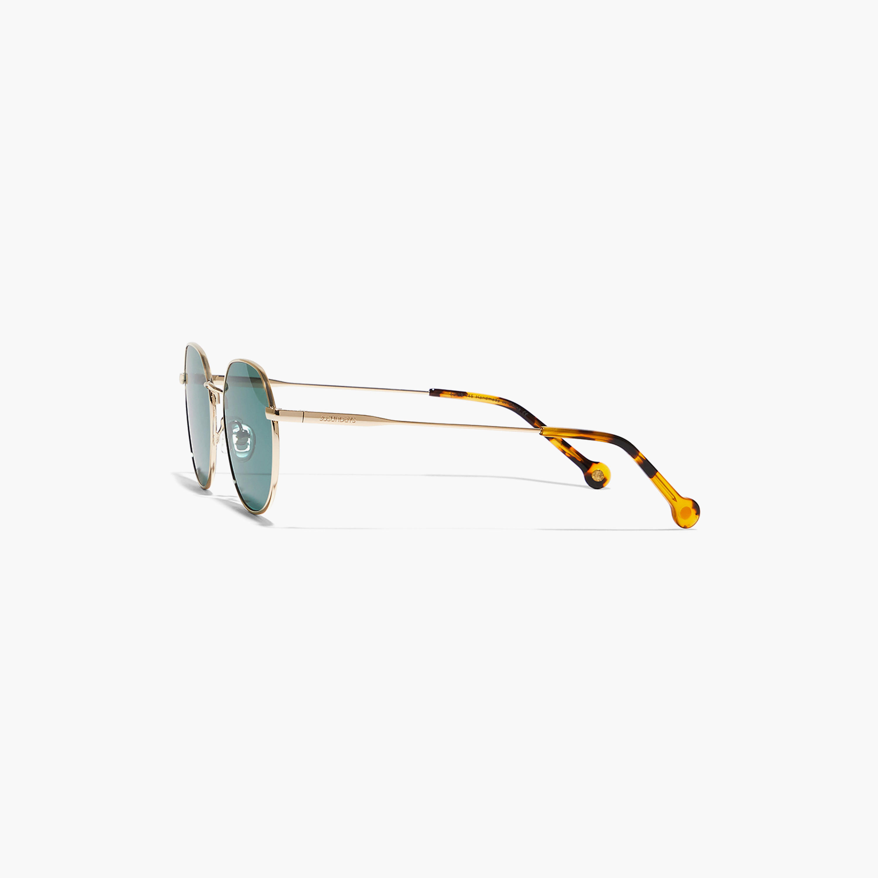 30Sundays Men Green Lens 53 mm Round Sunglasses | 30S-000249-2906-men-sunglasses-image-4