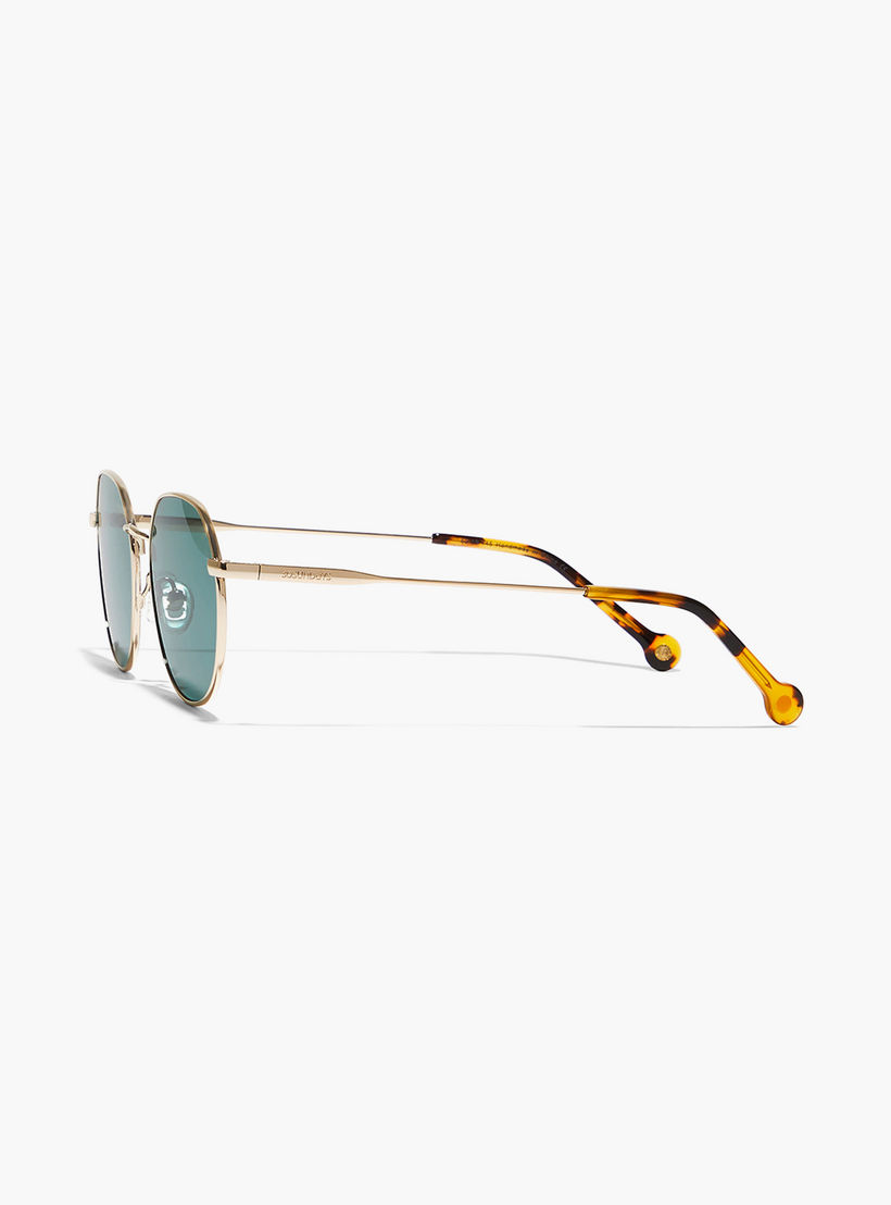 30Sundays Men Green Lens 53 mm Round Sunglasses | 30S-000249-2906-men-sunglasses-image-4