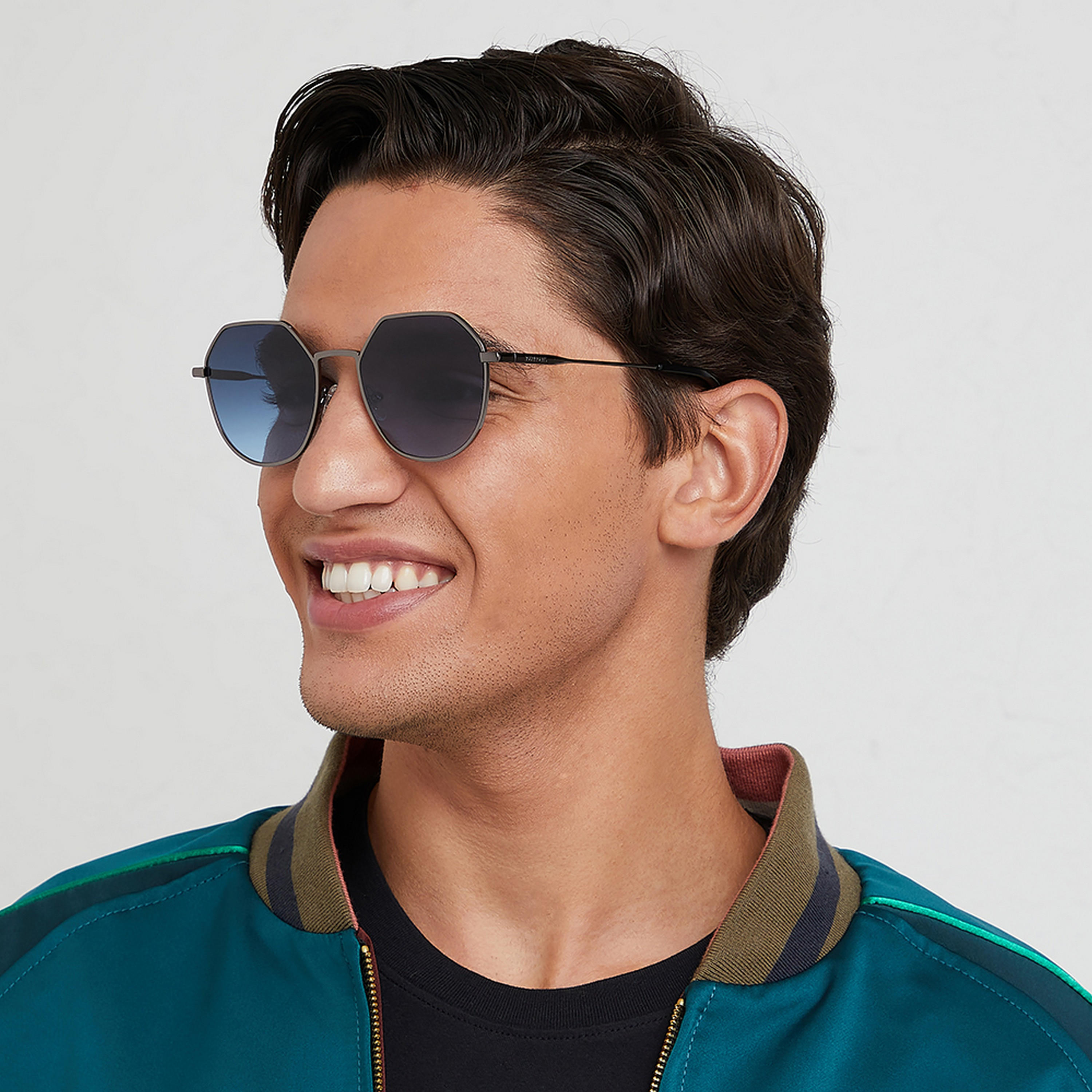 30Sundays TURN UP II  Blue Lens 55 mm Geometric Sunglasses -men-sunglasses-image-5