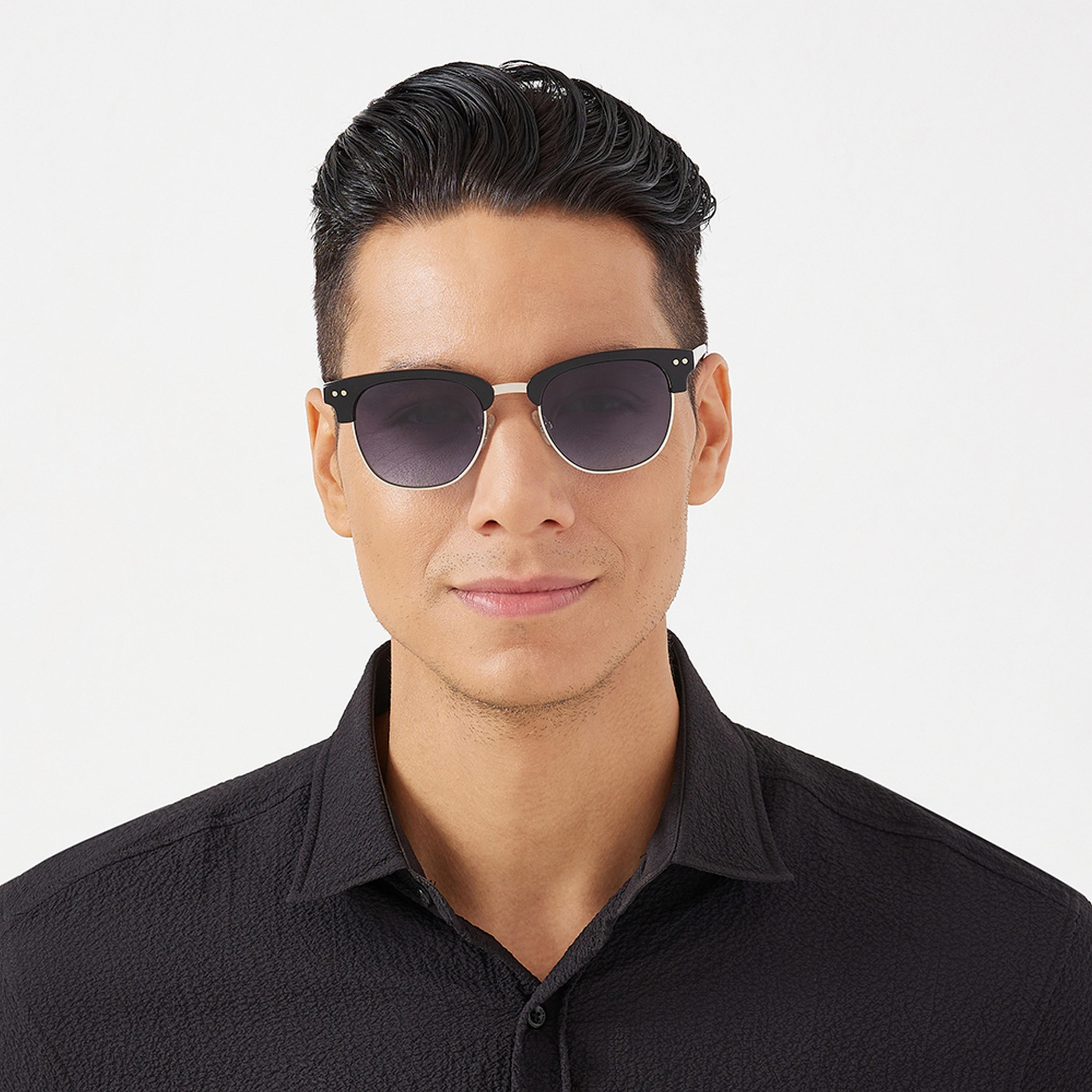 30Sundays LUMI  Blue Lens 51 mm Clubmaster Sunglasses -men-sunglasses-image-4