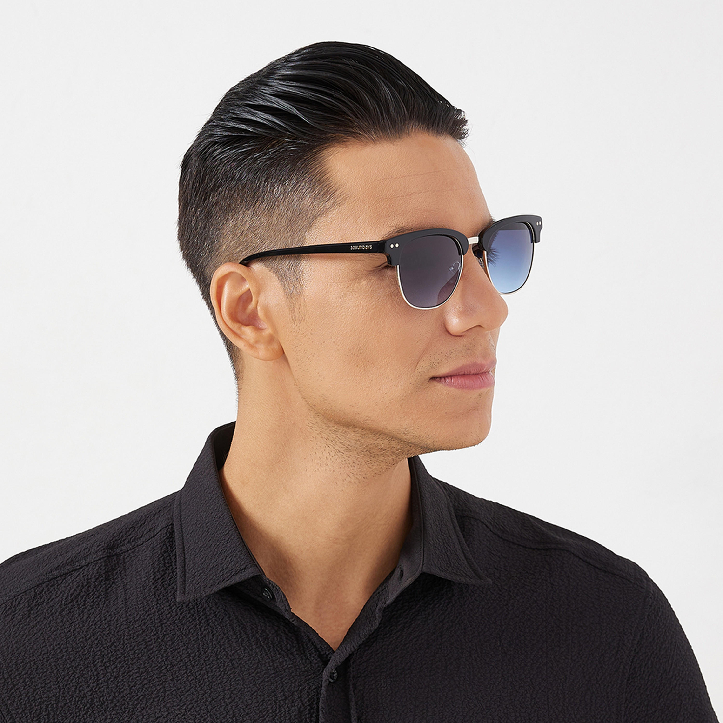 30Sundays LUMI  Blue Lens 51 mm Clubmaster Sunglasses -men-sunglasses-image-5