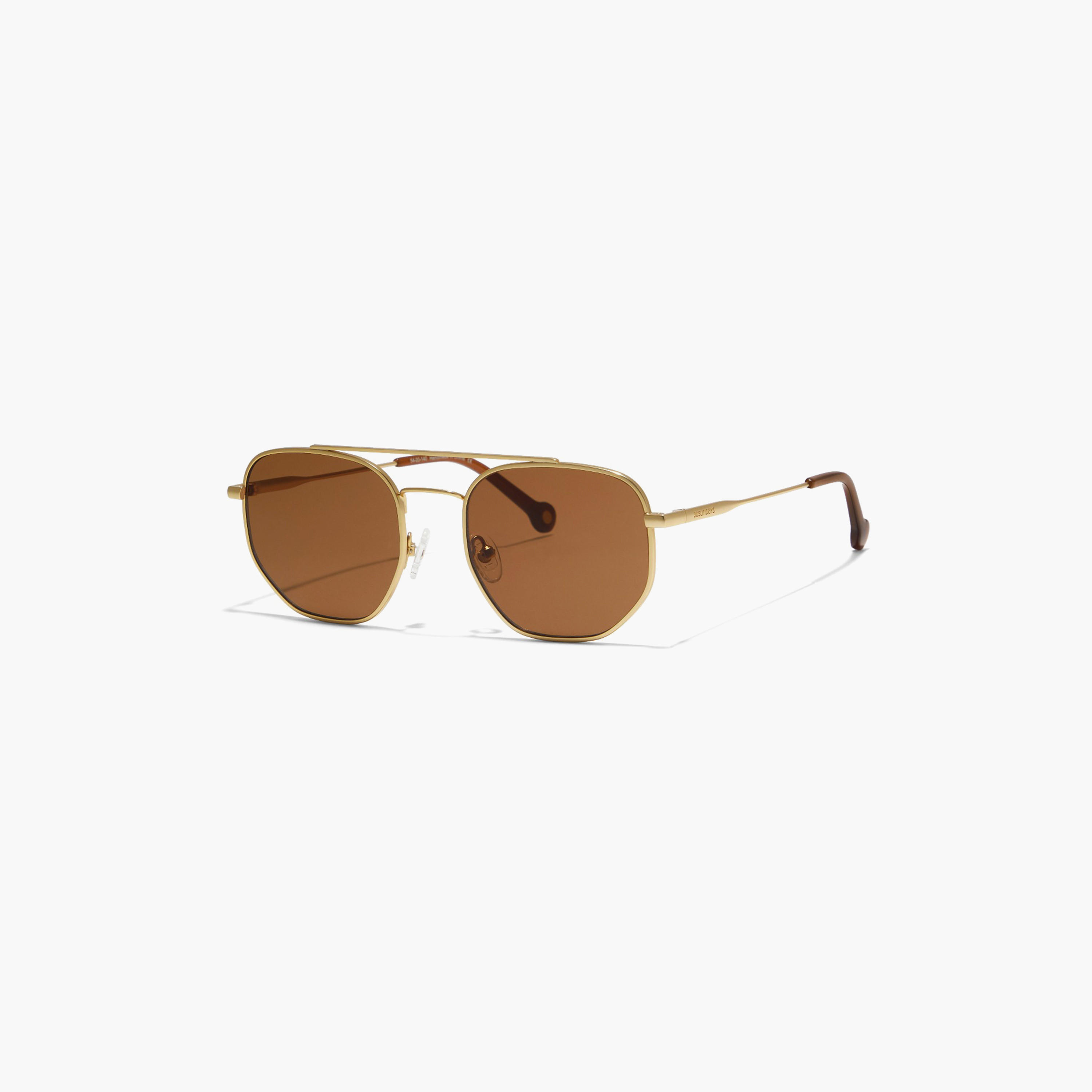 30Sundays Men Brown Lens 54 mm Geometric Sunglasses | 30S-000254-2904-men-sunglasses-image-1