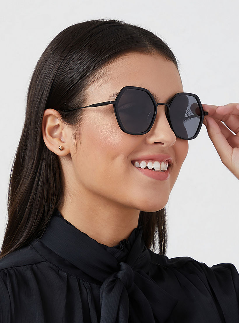 نظارة شمسية بعدسات رمادية هندسية من 30 ساندايز إكوينوكس مع 52 مم -women-sunglasses-image-6