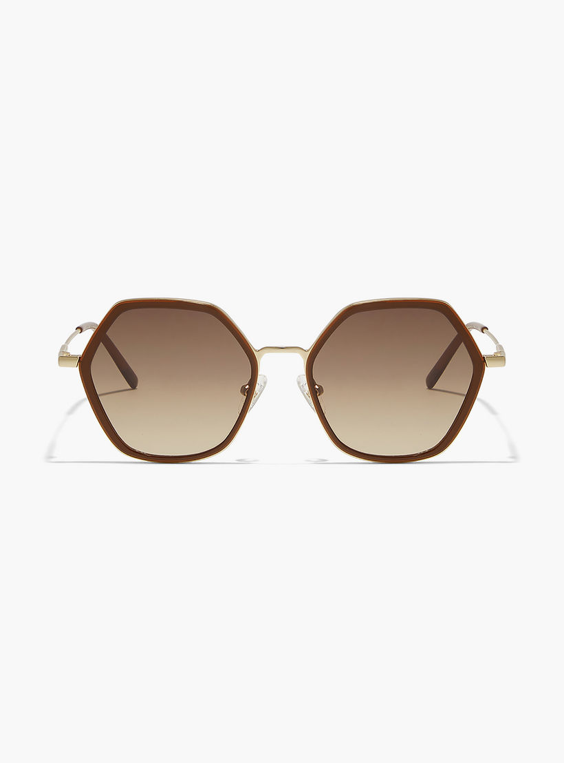 30Sundays EQUINOX Brown Lens 52 mm Geometric Sunglasses -women-sunglasses-image-3