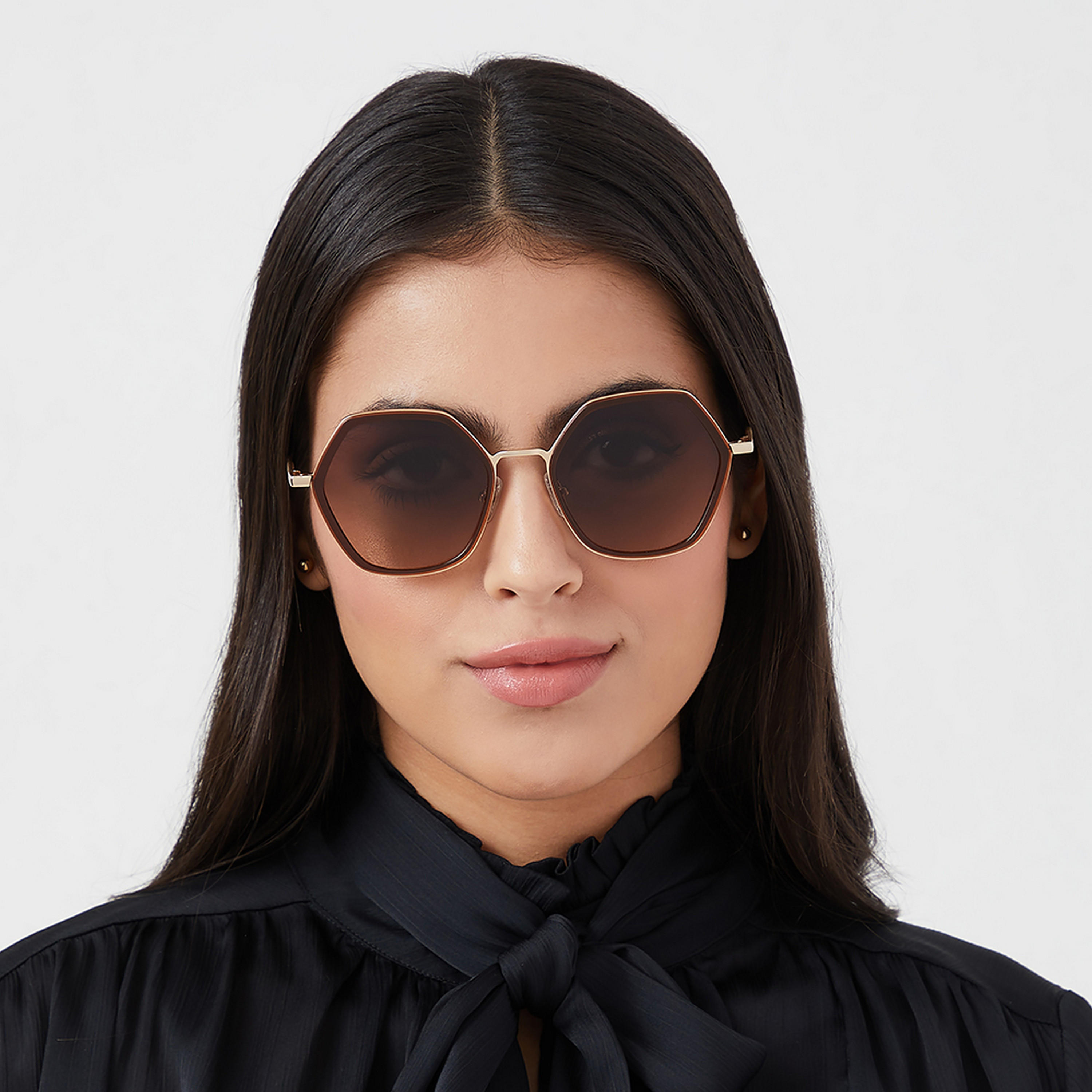 30Sundays EQUINOX Brown Lens 52 mm Geometric Sunglasses -women-sunglasses-image-5