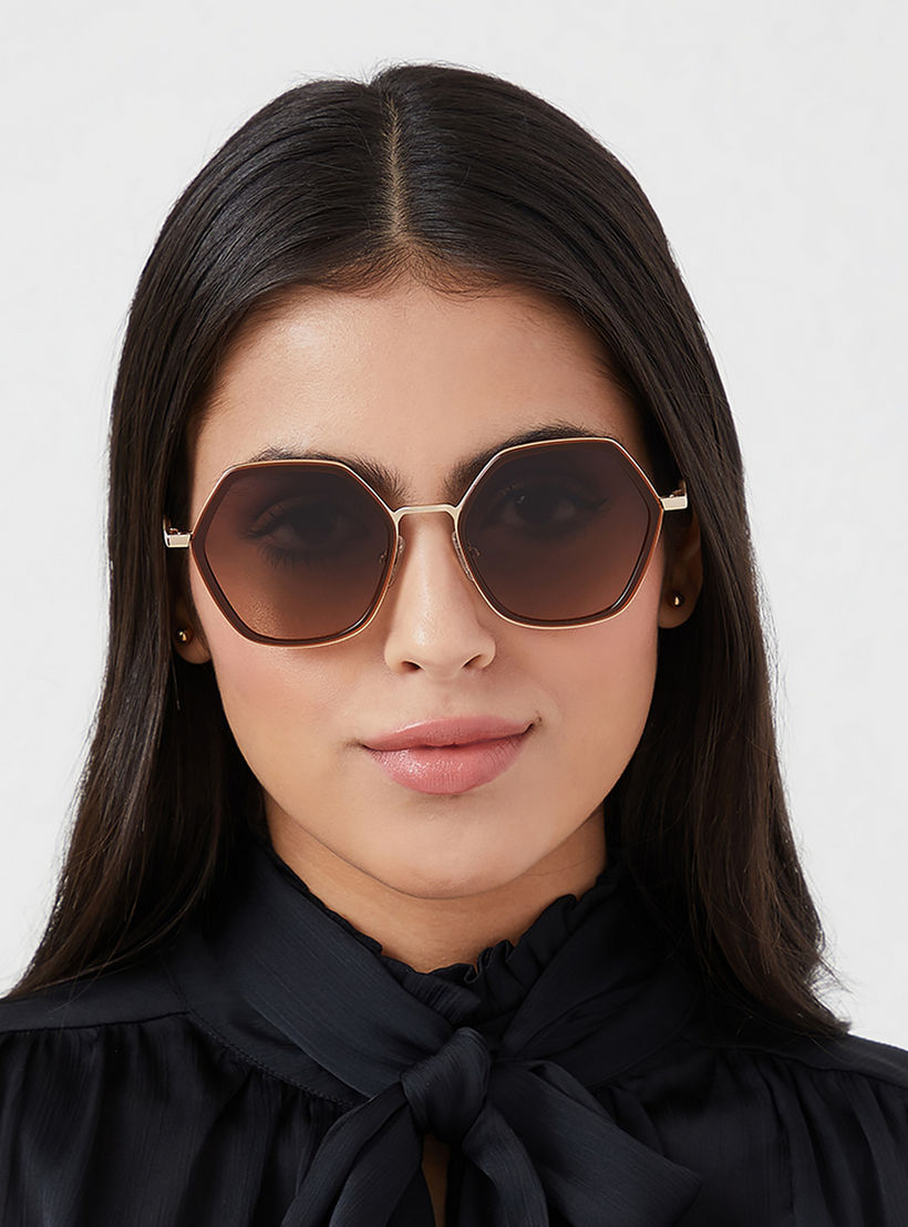 30Sundays EQUINOX Brown Lens 52 mm Geometric Sunglasses -women-sunglasses-image-5