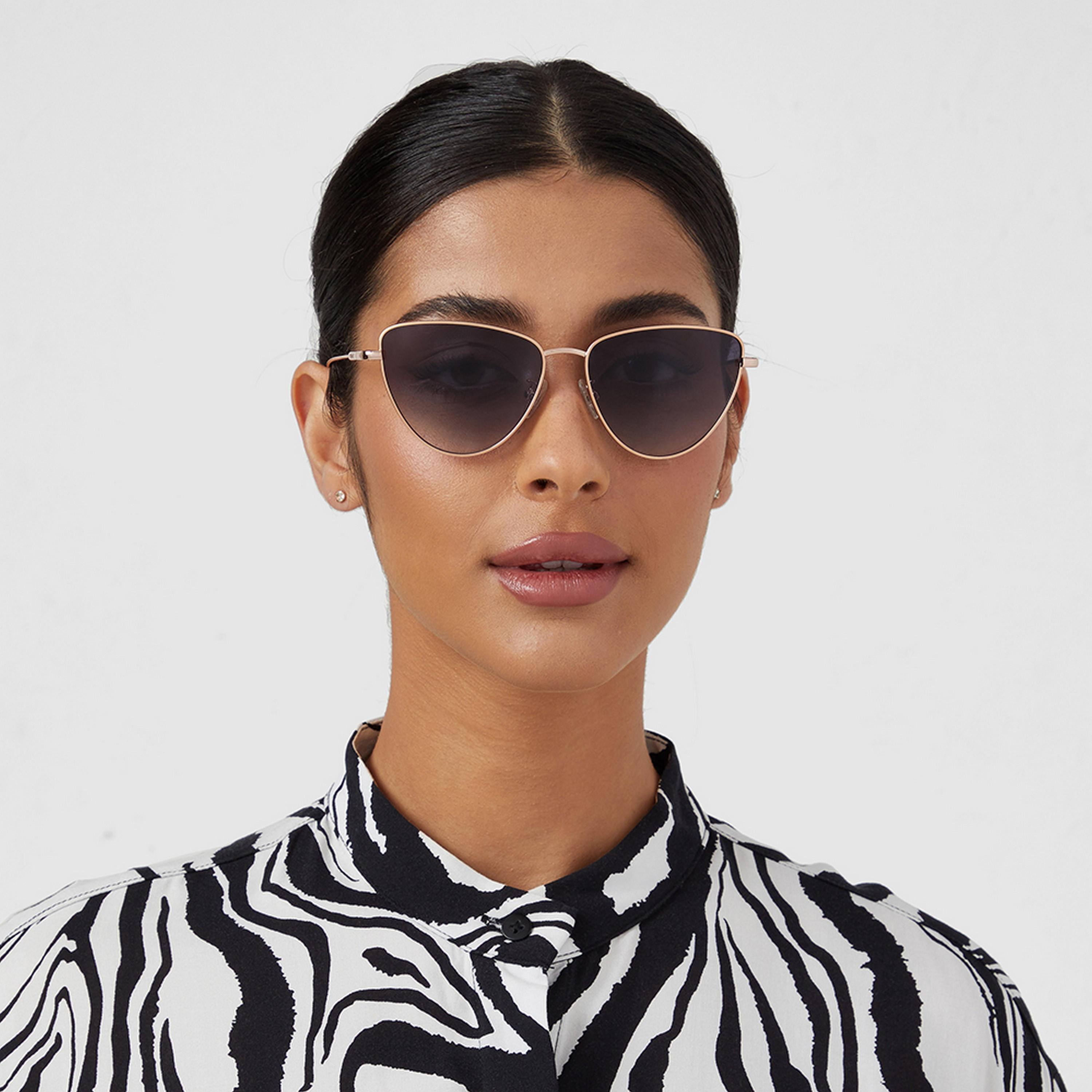 30Sundays Women Blue Lens 56 mm Cat Eye Sunglasses | 30S-000263-2302-women-sunglasses-image-5