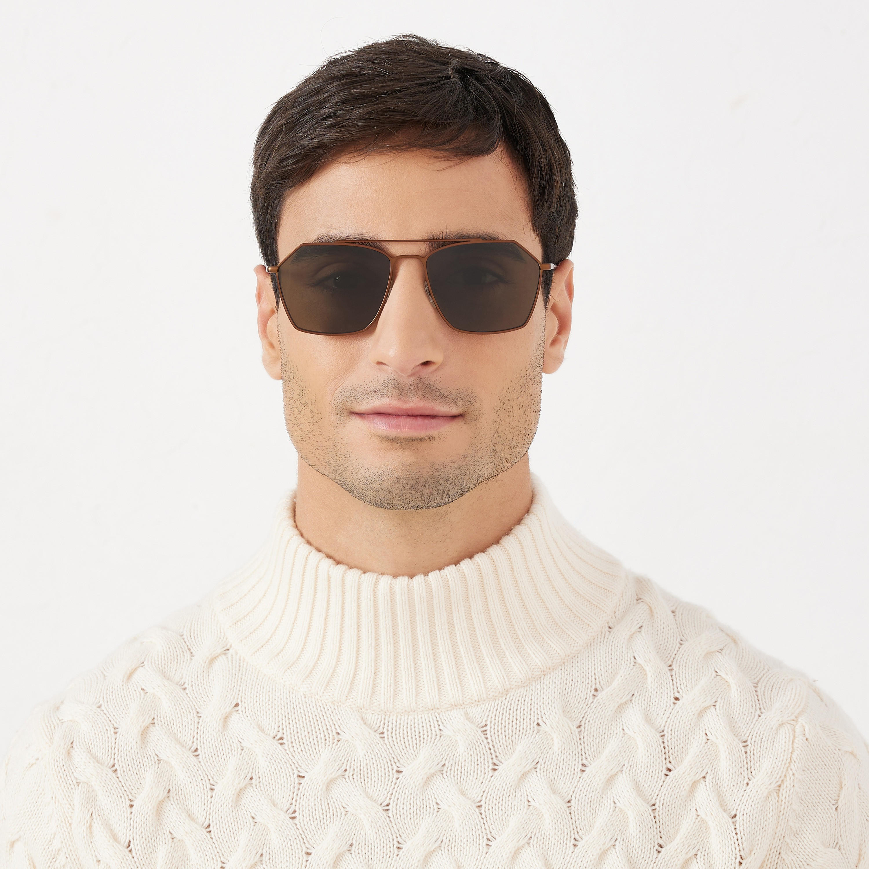 30Sundays Men Green Lens 59 mm Geometric Sunglasses | 30S-000266-0406-men-sunglasses-image-4