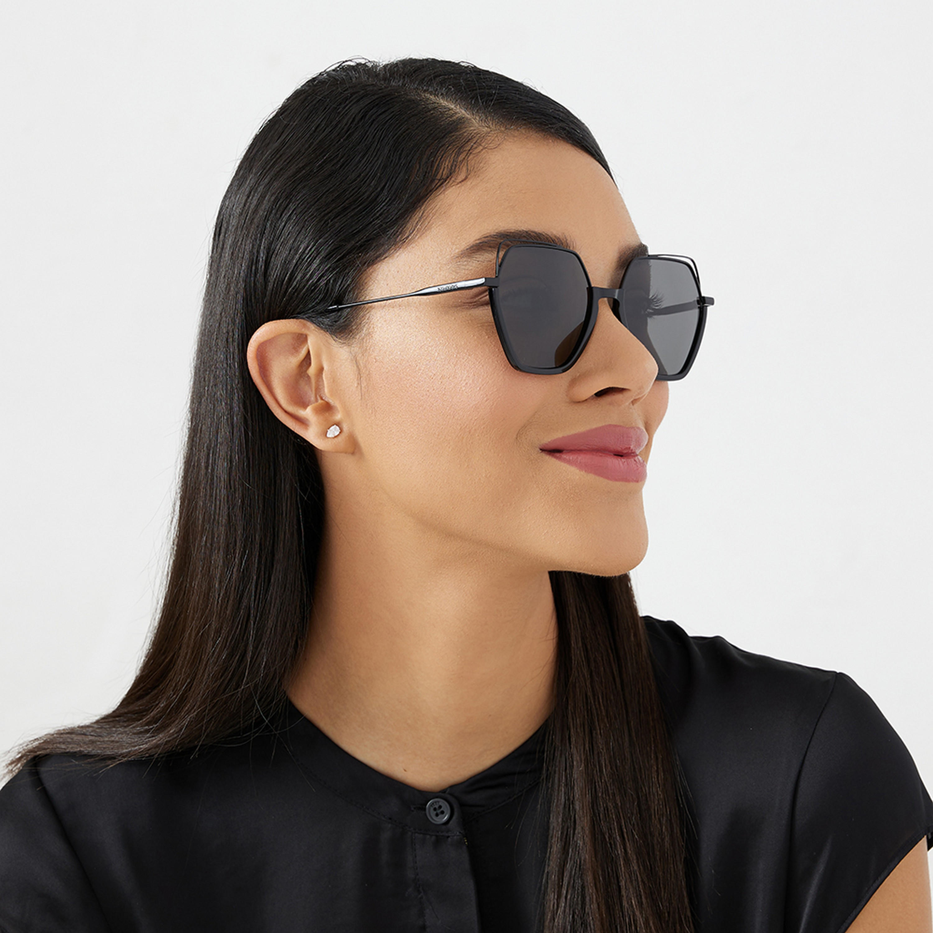 نظارة شمسية بعدسات رمادية ذات هندسية من 30 ساندايز جريس مع 54 مم -women-sunglasses-image-5