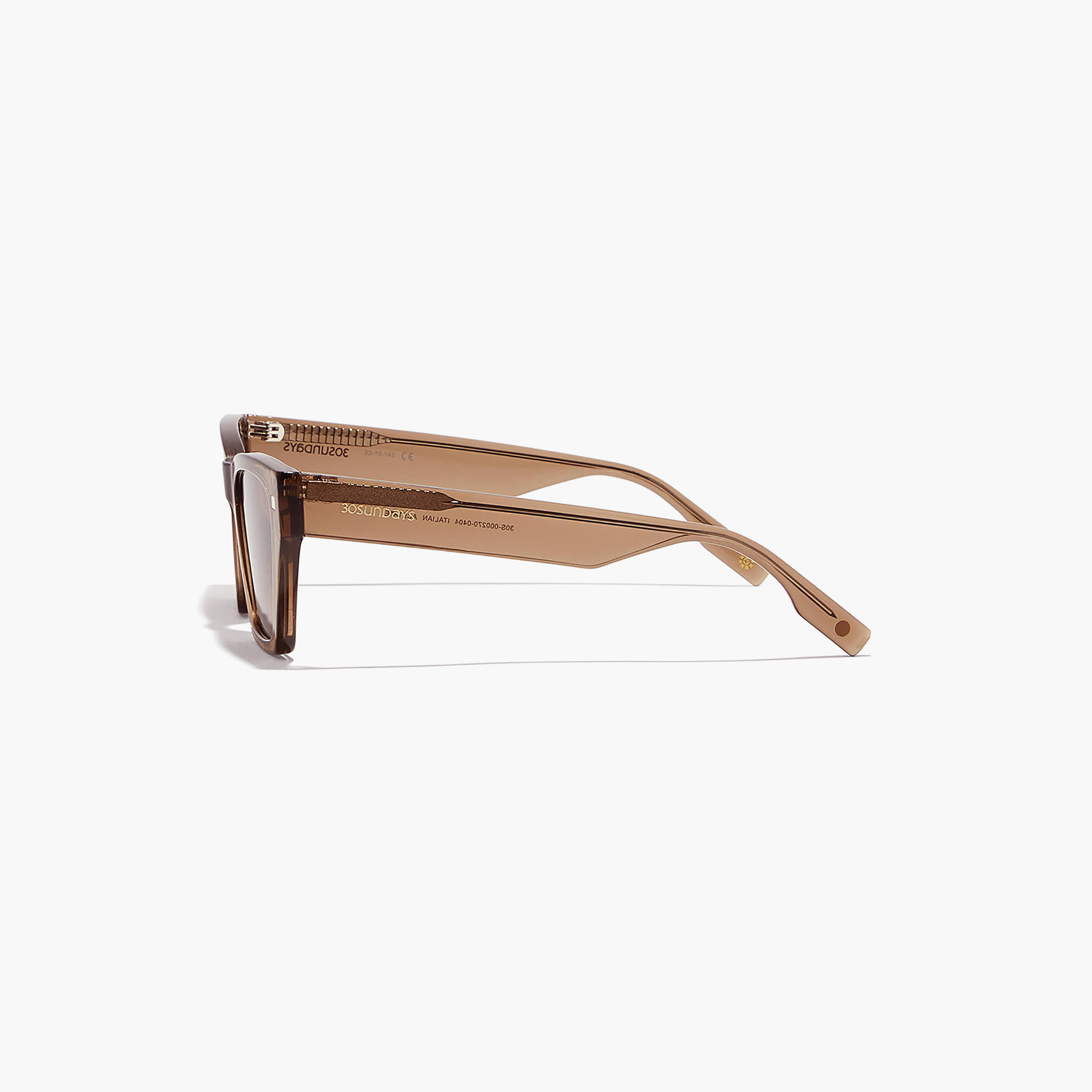 30Sundays Women Brown Lens 53 mm Cat Eye Sunglasses | 30S-000270-0404-women-sunglasses-image-4