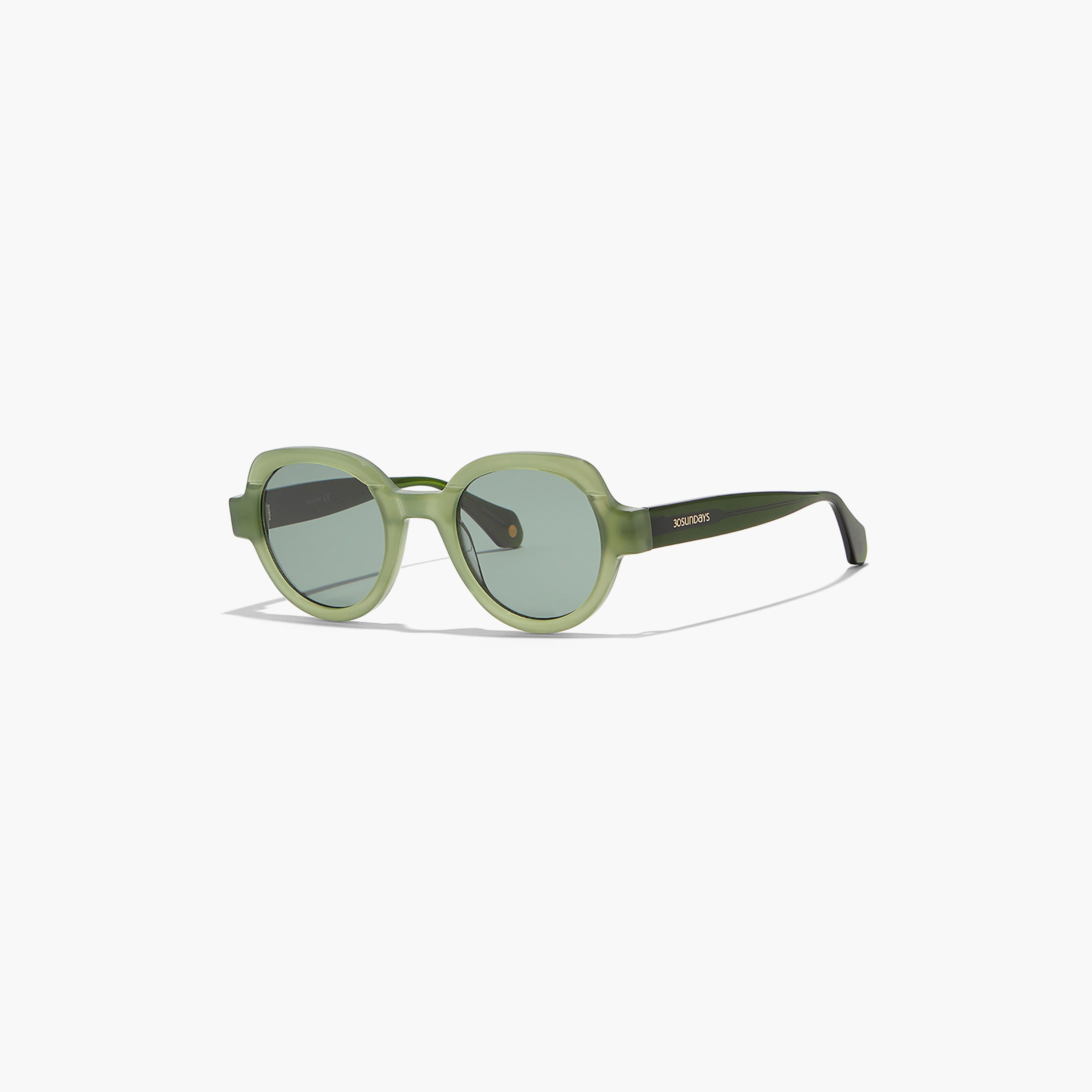 30Sundays LAUREL Green Lens 49 mm Round Sunglasses -women-sunglasses-image-1