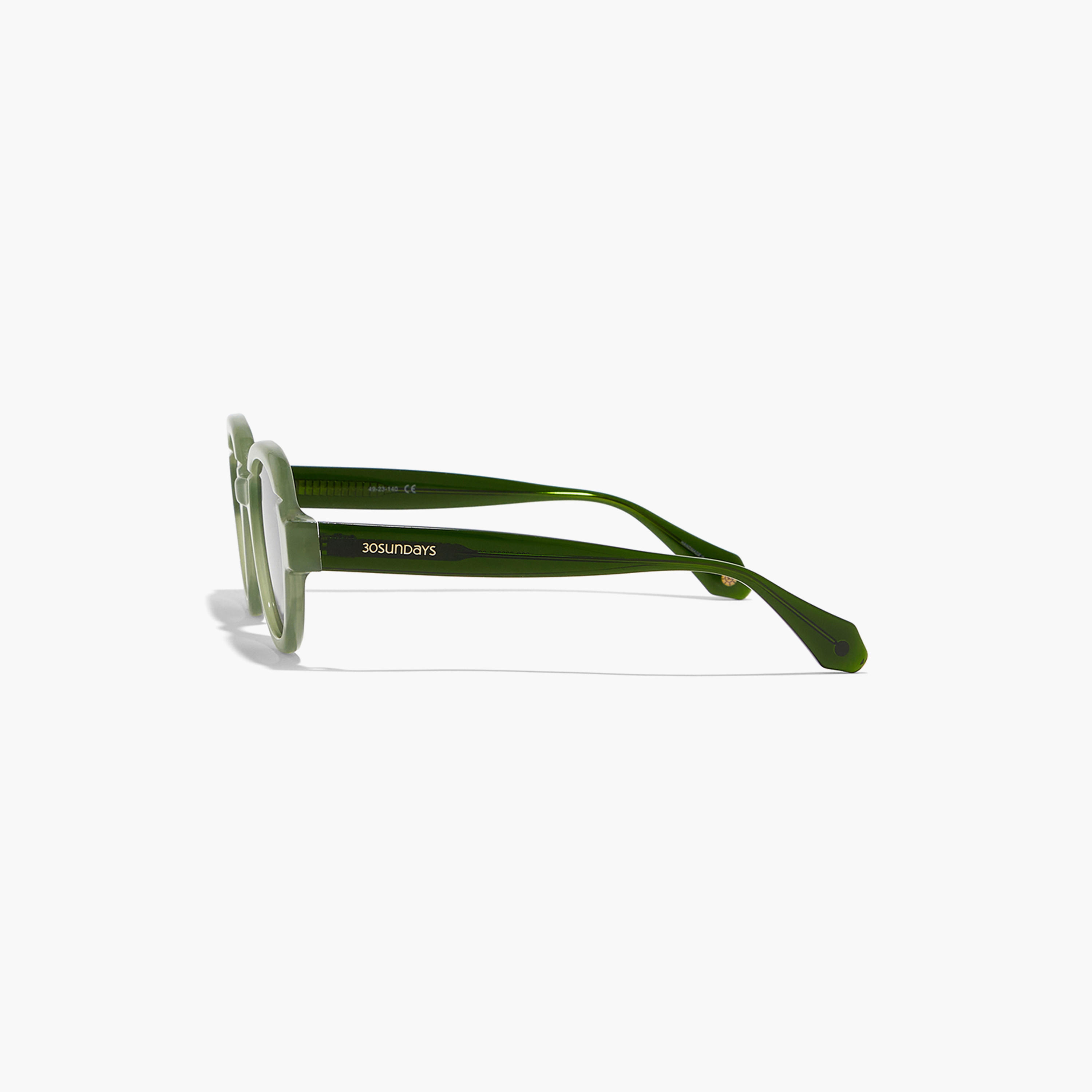 30Sundays LAUREL Green Lens 49 mm Round Sunglasses -women-sunglasses-image-4