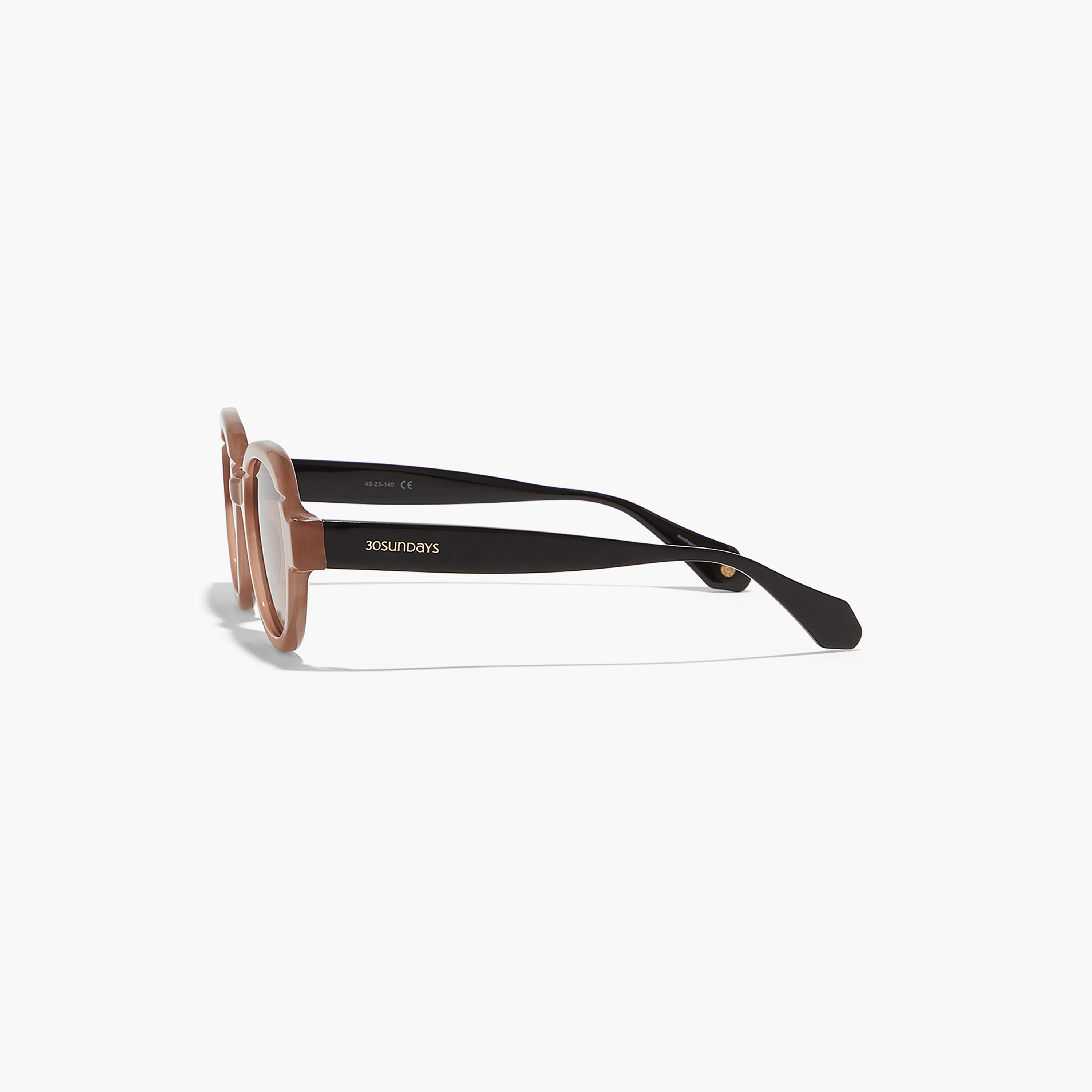 30Sundays LAUREL Brown Lens 49 mm Round Sunglasses -women-sunglasses-image-3