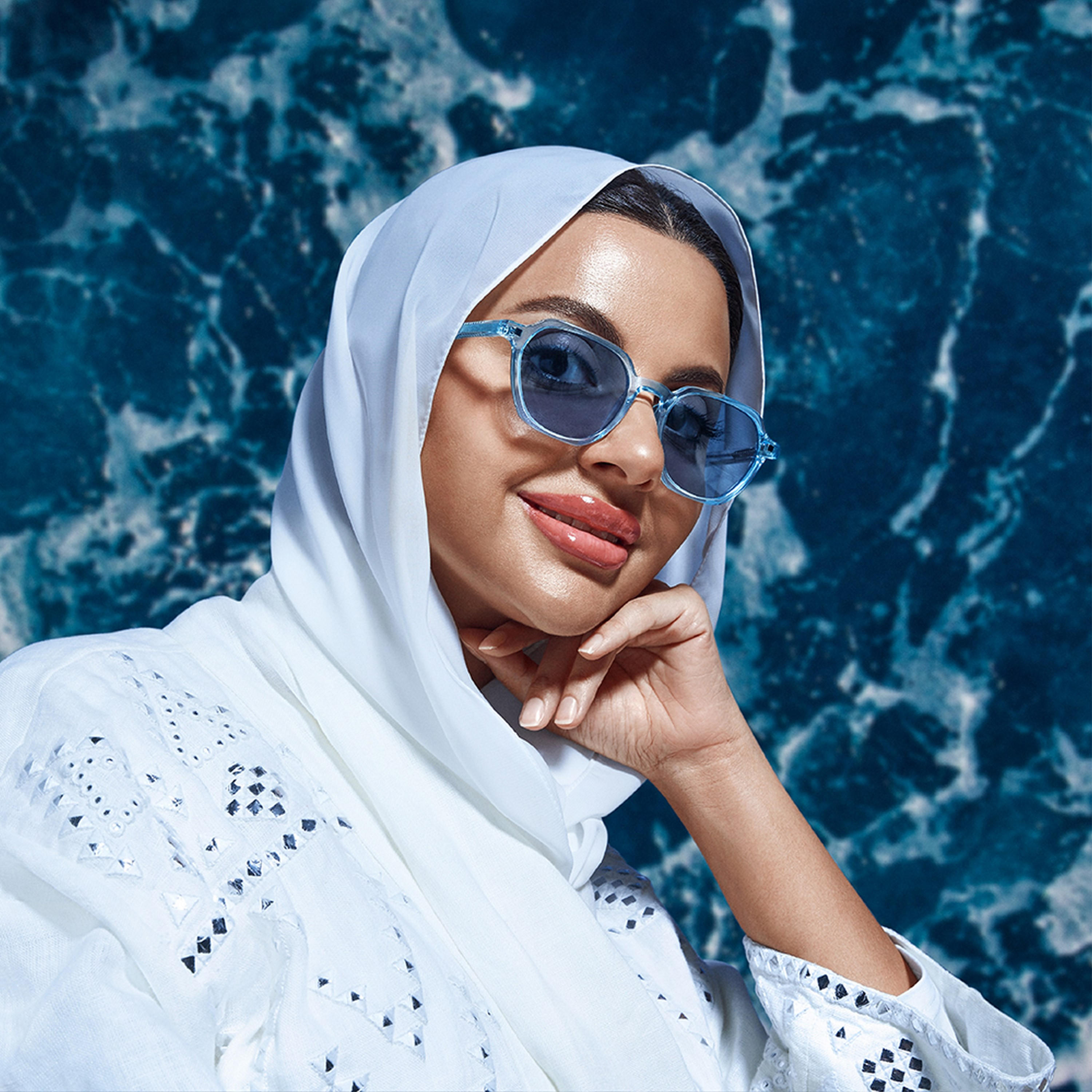 نظارة شمسية بعدسات زرقاء ذات هندسية من 30 ساندايز ريفر مع 52 مم -women-sunglasses-image-5