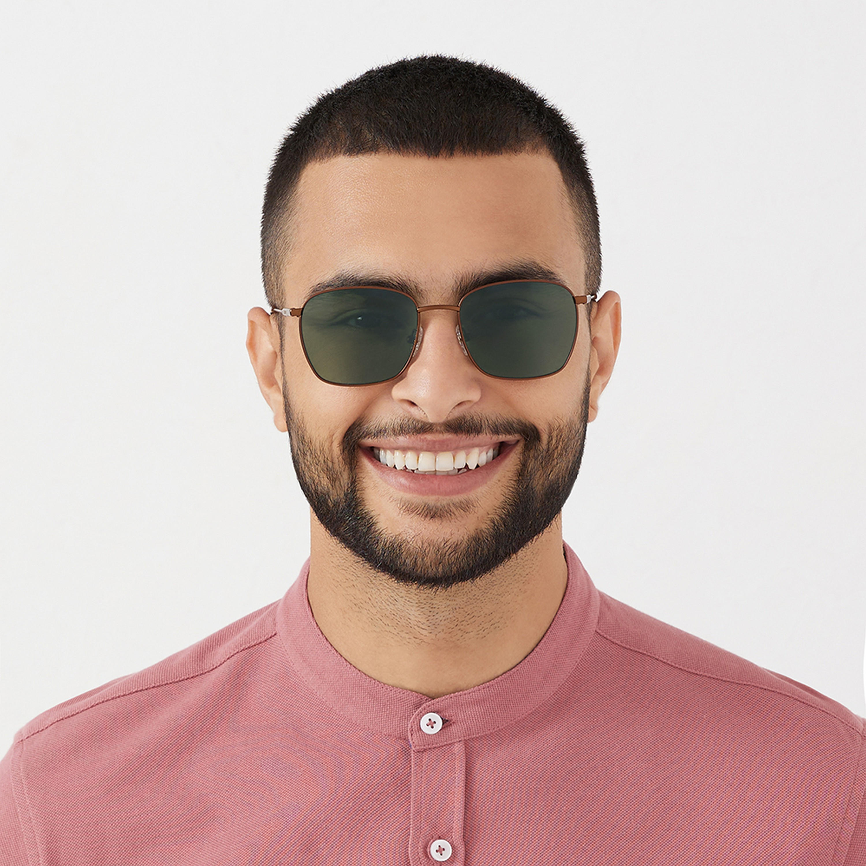 30Sundays Men Green Lens 54 mm Square Sunglasses | 30S-000278-0406-men-sunglasses-image-4