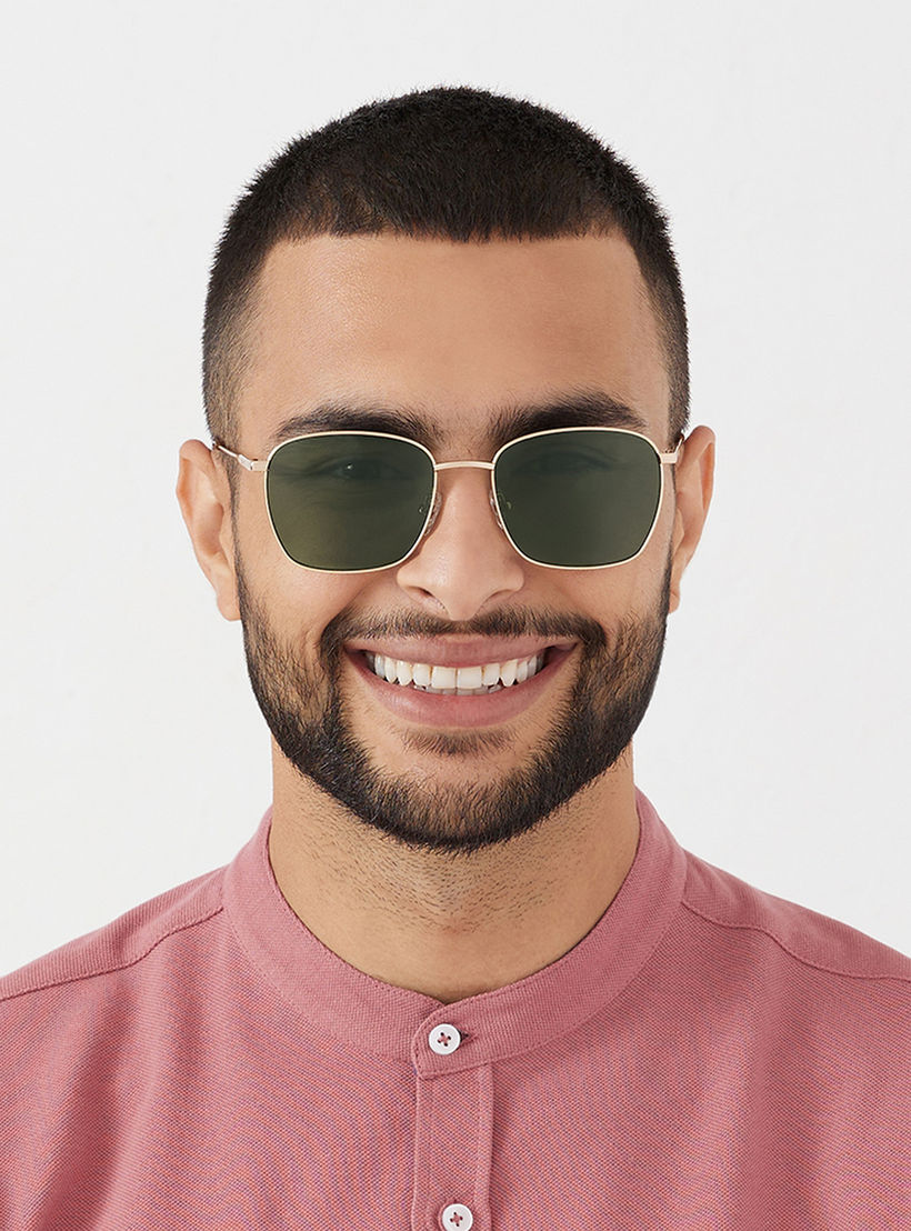 30Sundays Men Green Lens 54 mm Square Sunglasses | 30S-000278-2906-men-sunglasses-image-5