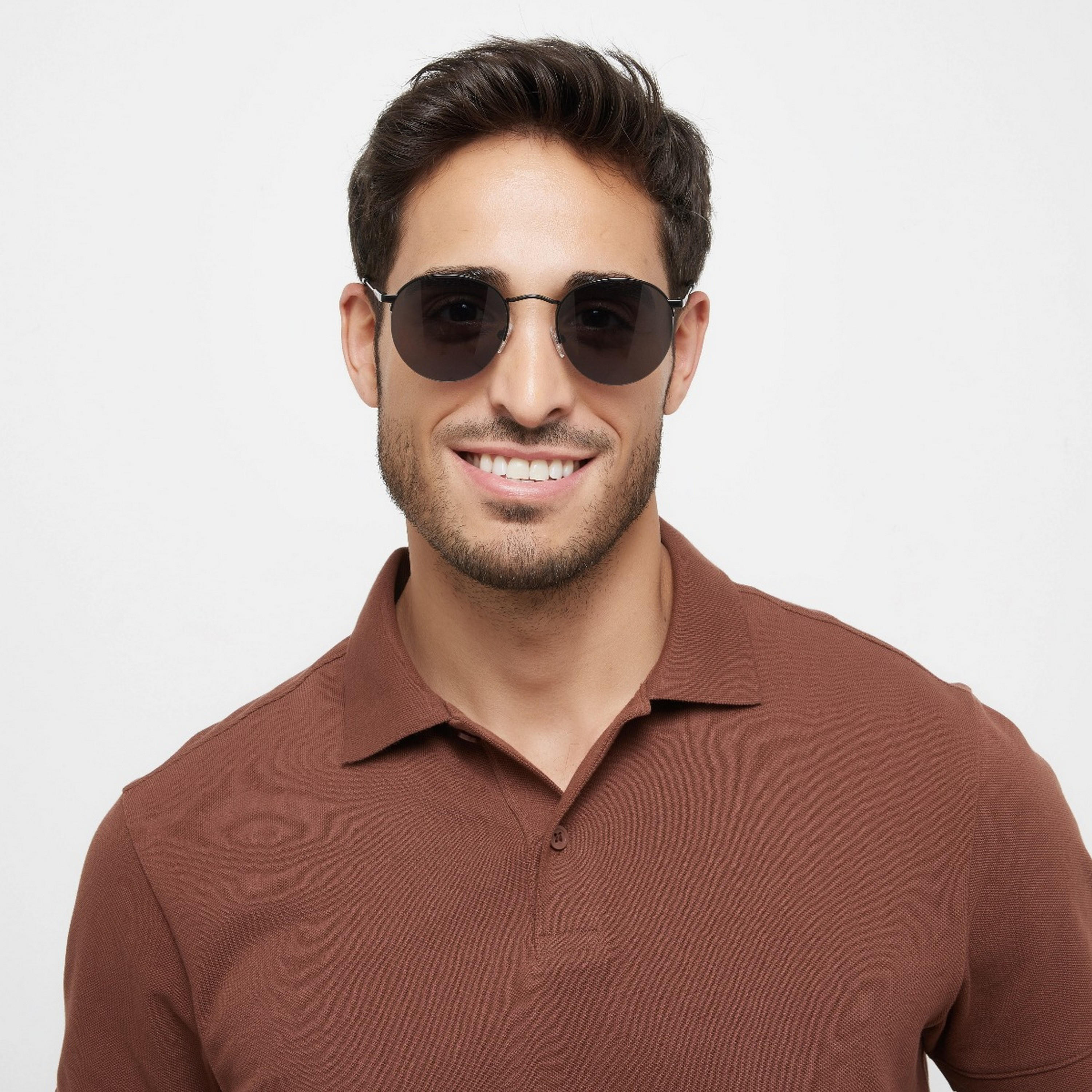 نظارة شمسية بعدسات سوداء ذات مستديرة من 30 ساندايز ريترو مع 51 مم -men-sunglasses-image-4