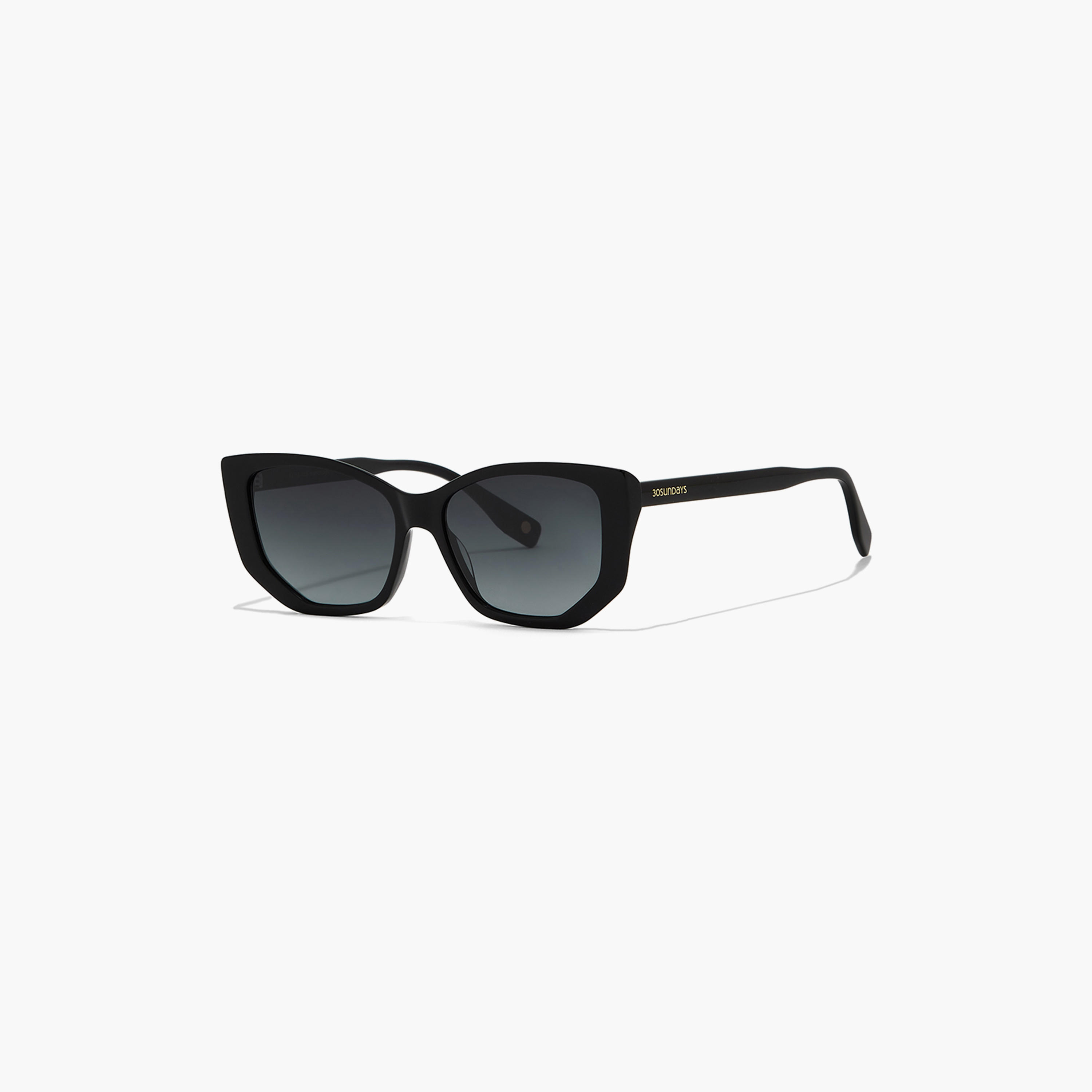 30S-000282-0101 | نظارة شمسية بعدسات سوداء ذات كات آي من 30 سنديز للنساء مع54 مم-women-sunglasses-image-1