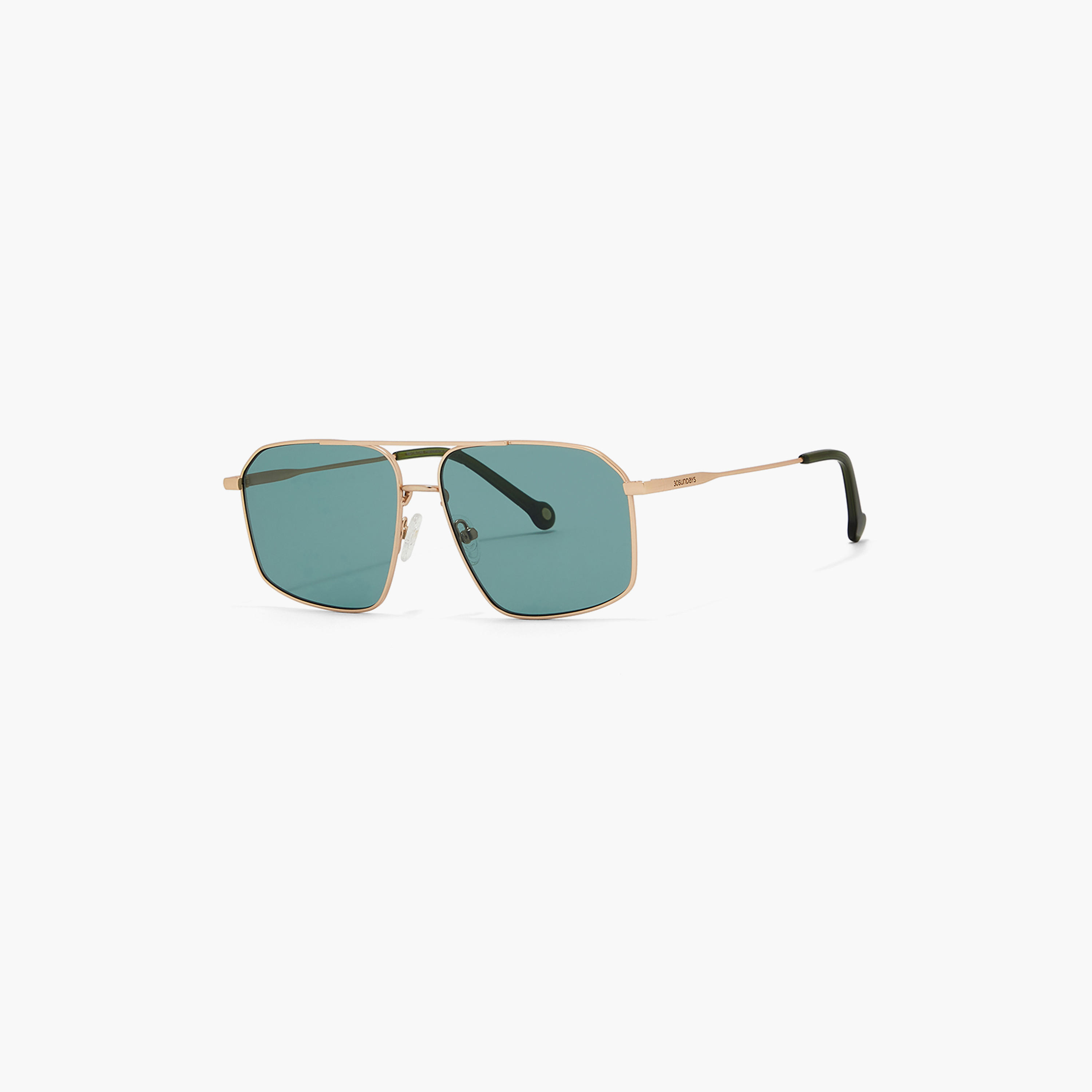 30Sundays Men Green Lens 60 mm Geometric Sunglasses | 30S-000284-2906-men-sunglasses-image-1