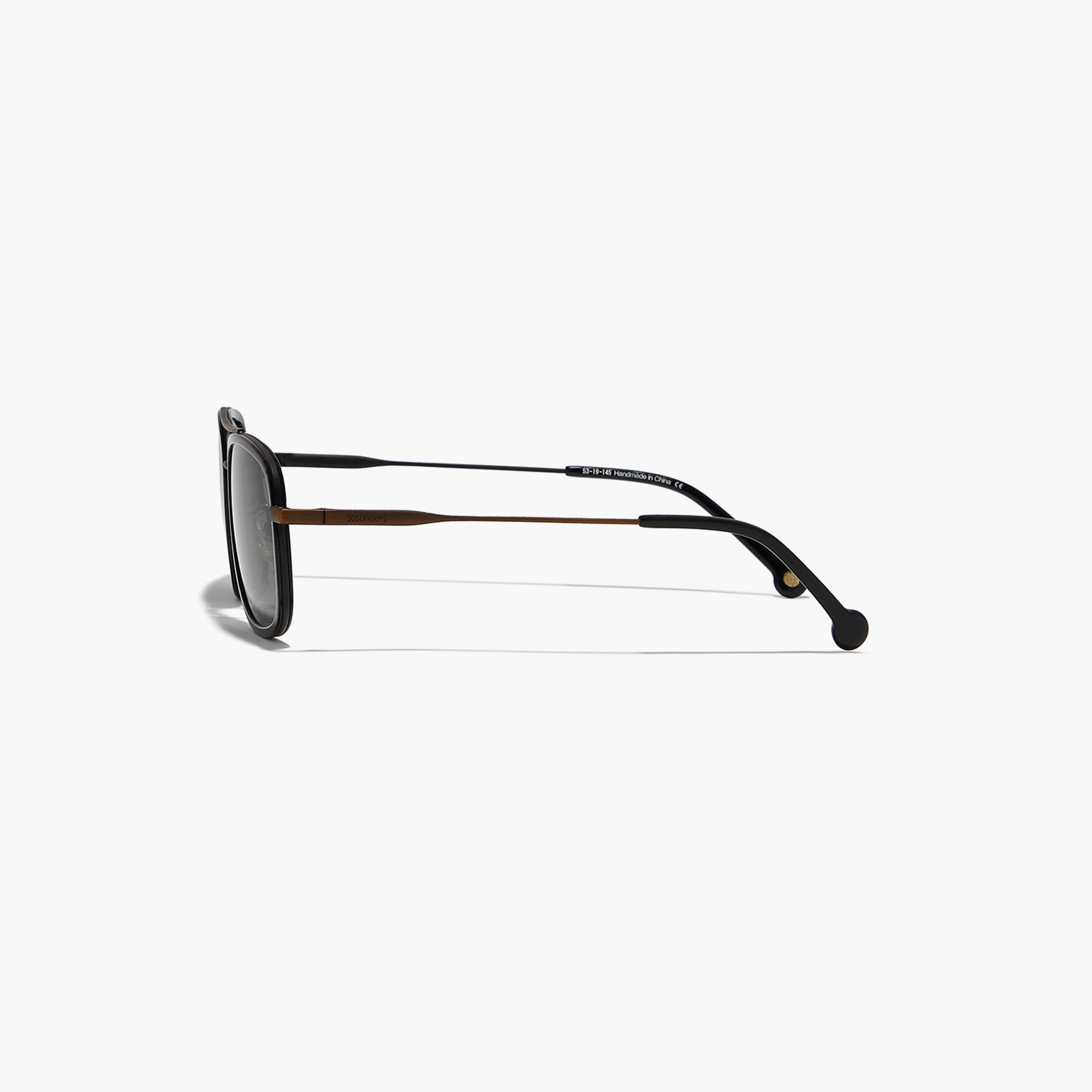 30Sundays Men Grey Lens 53 mm Navigator Sunglasses | 30S-000285-0107-men-sunglasses-image-3