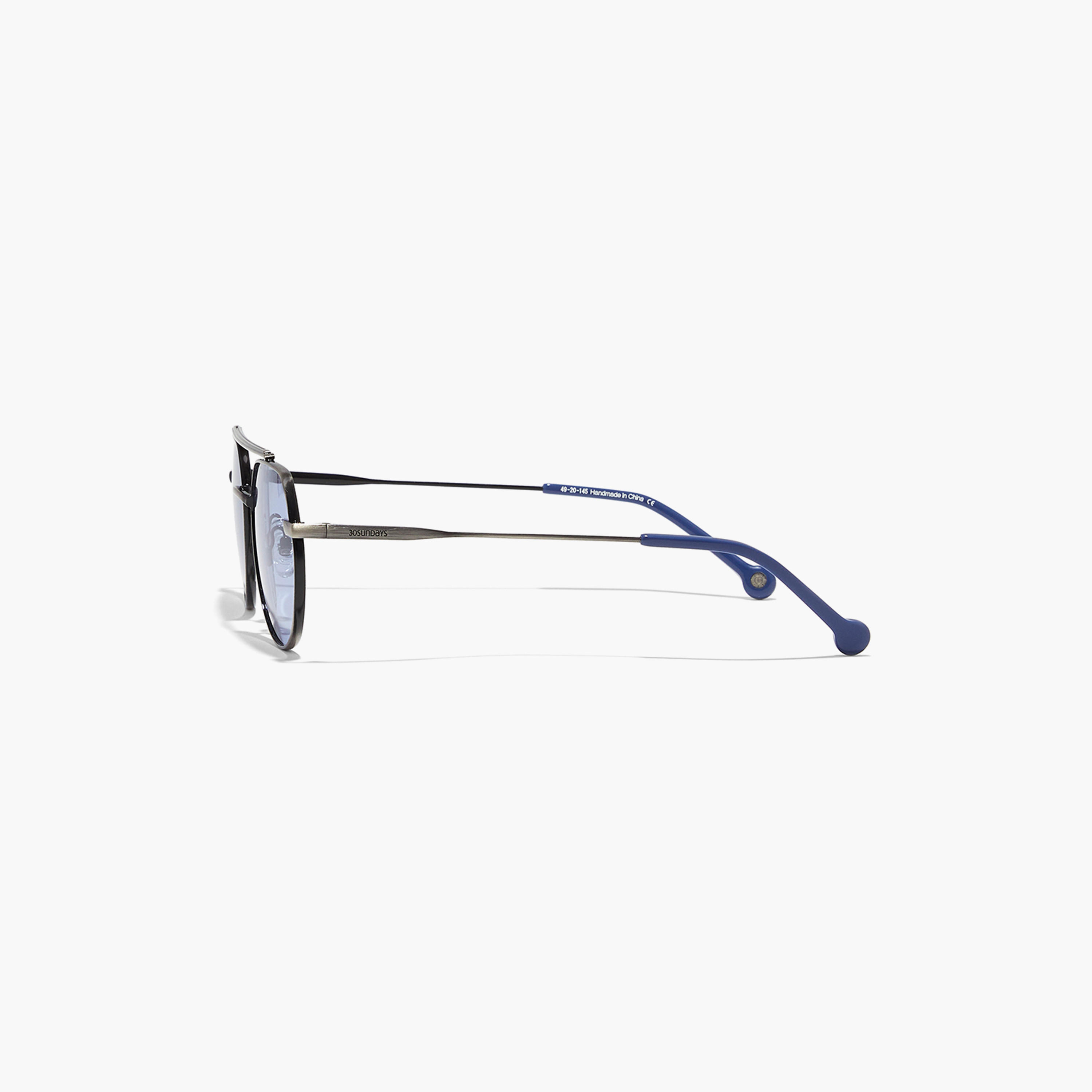 30Sundays Women Blue Lens 49 mm Aviator Sunglasses | 30S-000288-1202-women-sunglasses-image-4