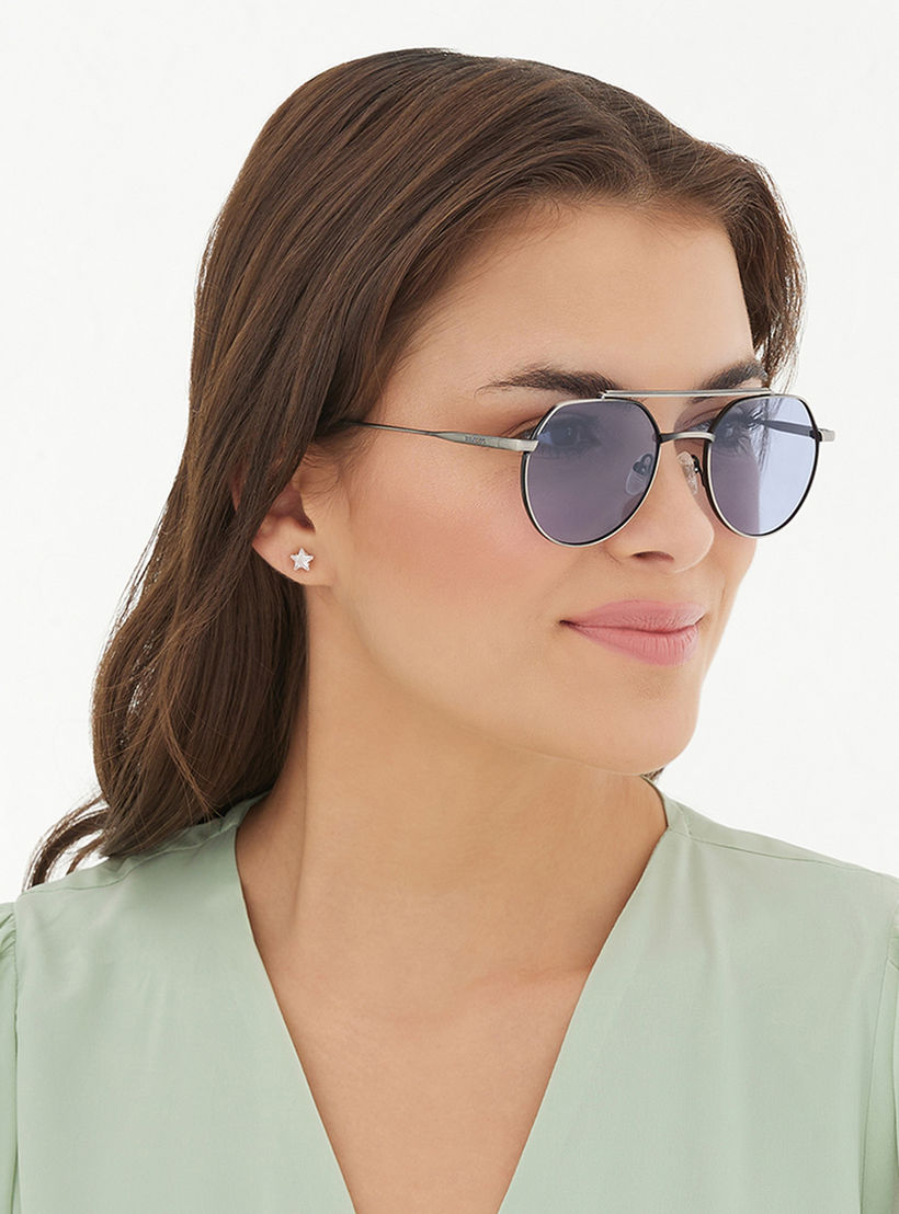 30Sundays Women Blue Lens 49 mm Aviator Sunglasses | 30S-000288-1202-women-sunglasses-image-6