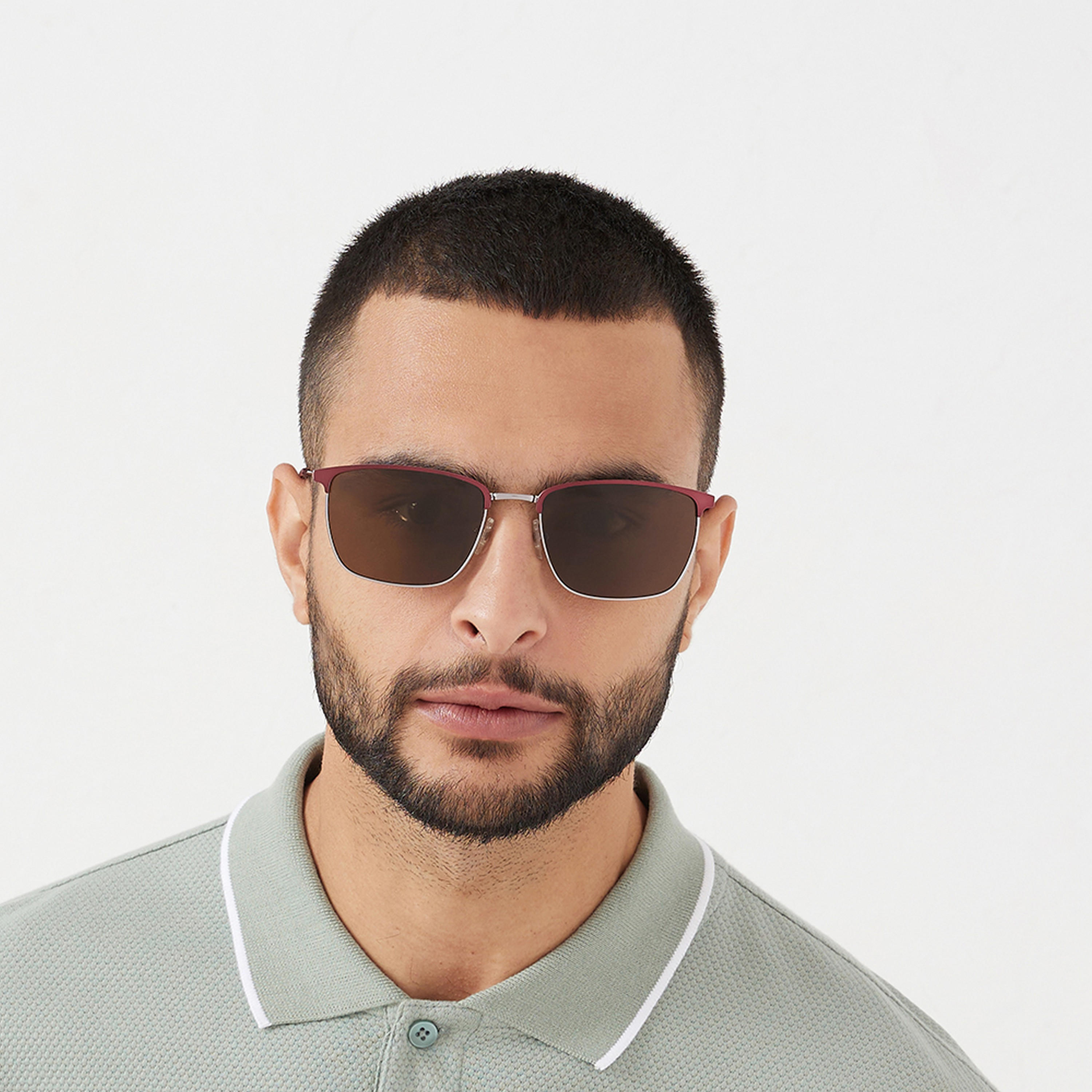 نظارة شمسية بعدسات بنية ذات مستطيلة من 30 ساندايز ريليك مع 57 مم -men-sunglasses-image-5