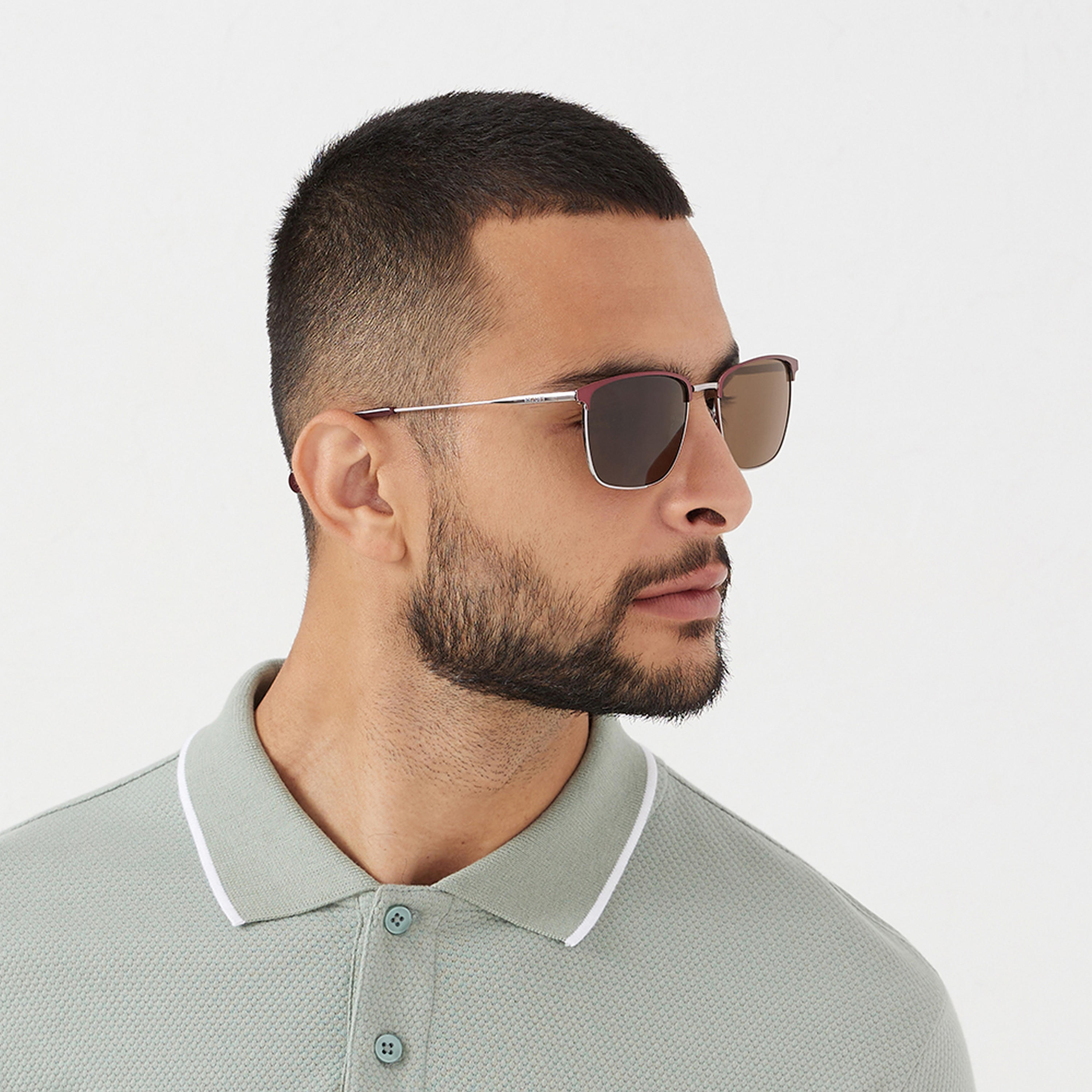 نظارة شمسية بعدسات بنية ذات مستطيلة من 30 ساندايز ريليك مع 57 مم -men-sunglasses-image-6