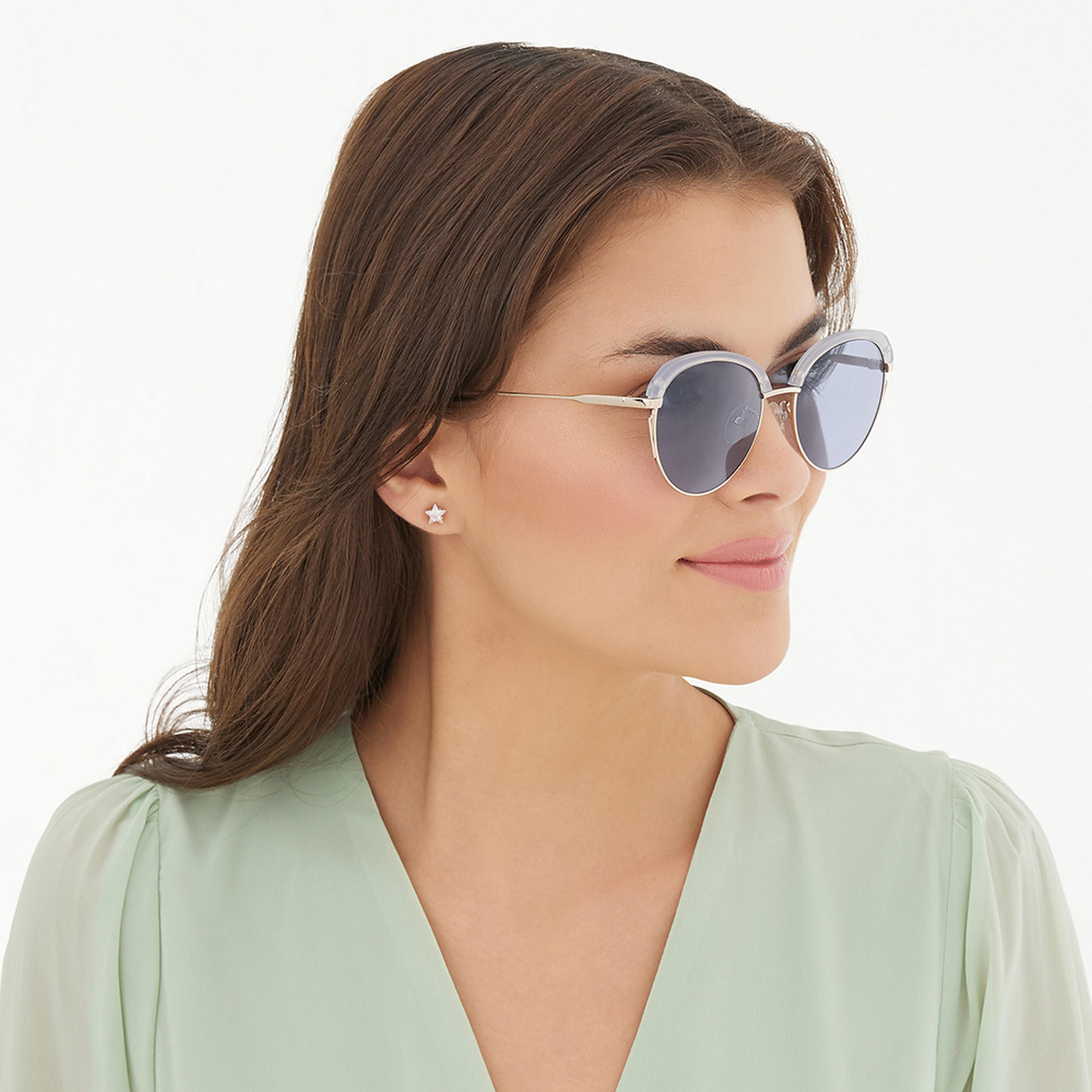 30Sundays Women Blue Lens 54 mm Round Sunglasses | 30S-000290-0202-women-sunglasses-image-6