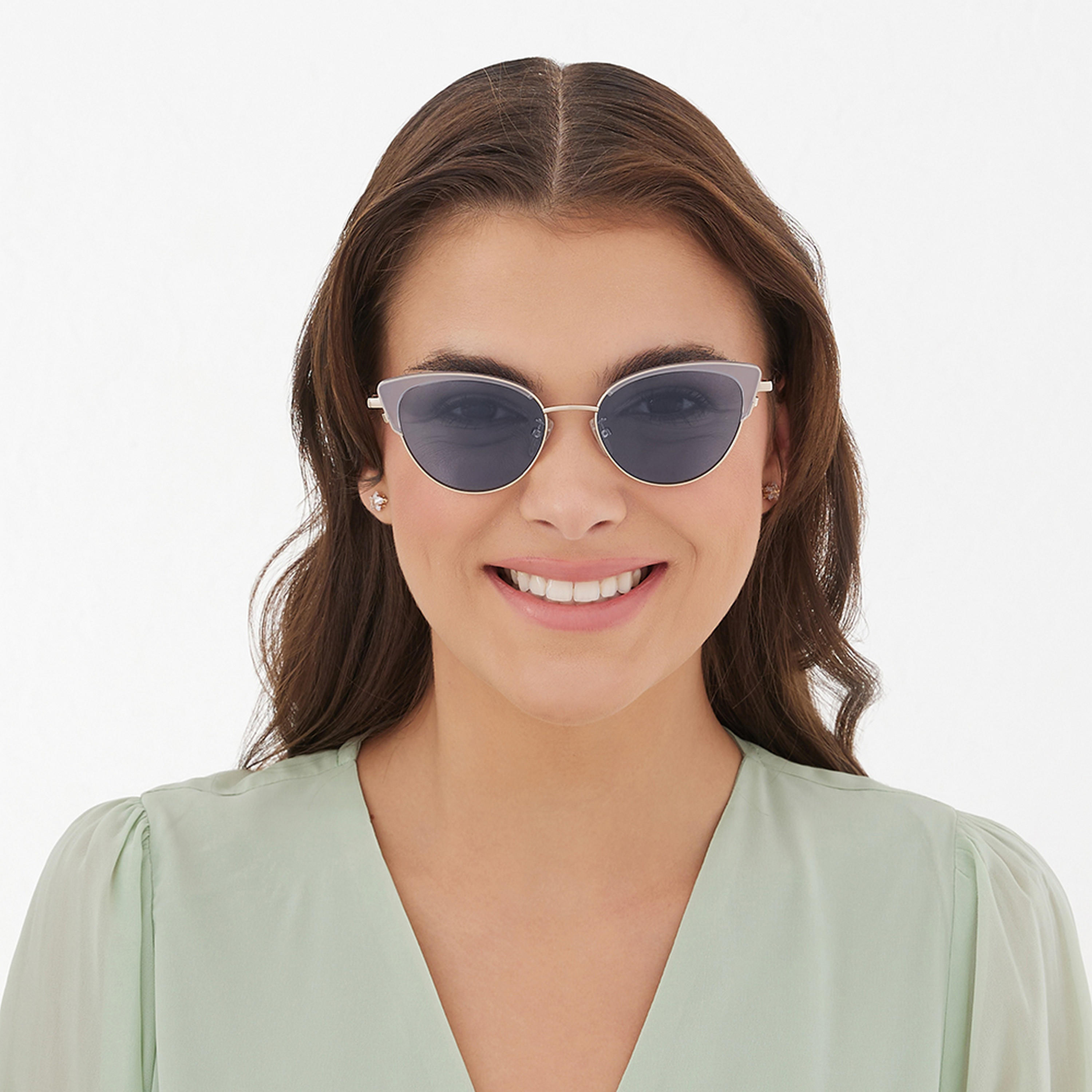 30Sundays Women Blue Lens 51 mm Cat Eye Sunglasses | 30S-000291-0202-women-sunglasses-image-4