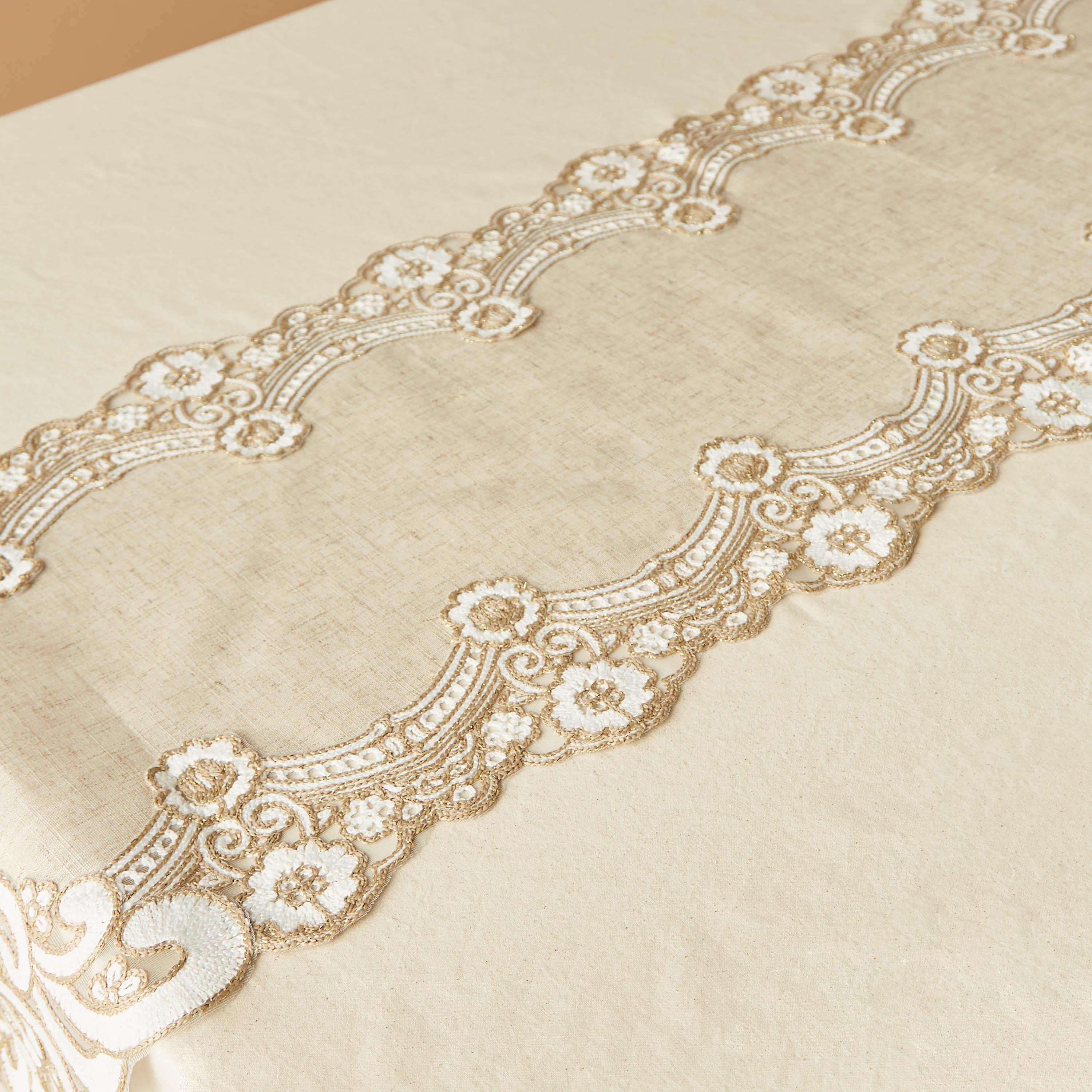 Embroidered Table Runner - 260x35 cms-household-dining-tablelinen-runnersandtablecovers-image-3