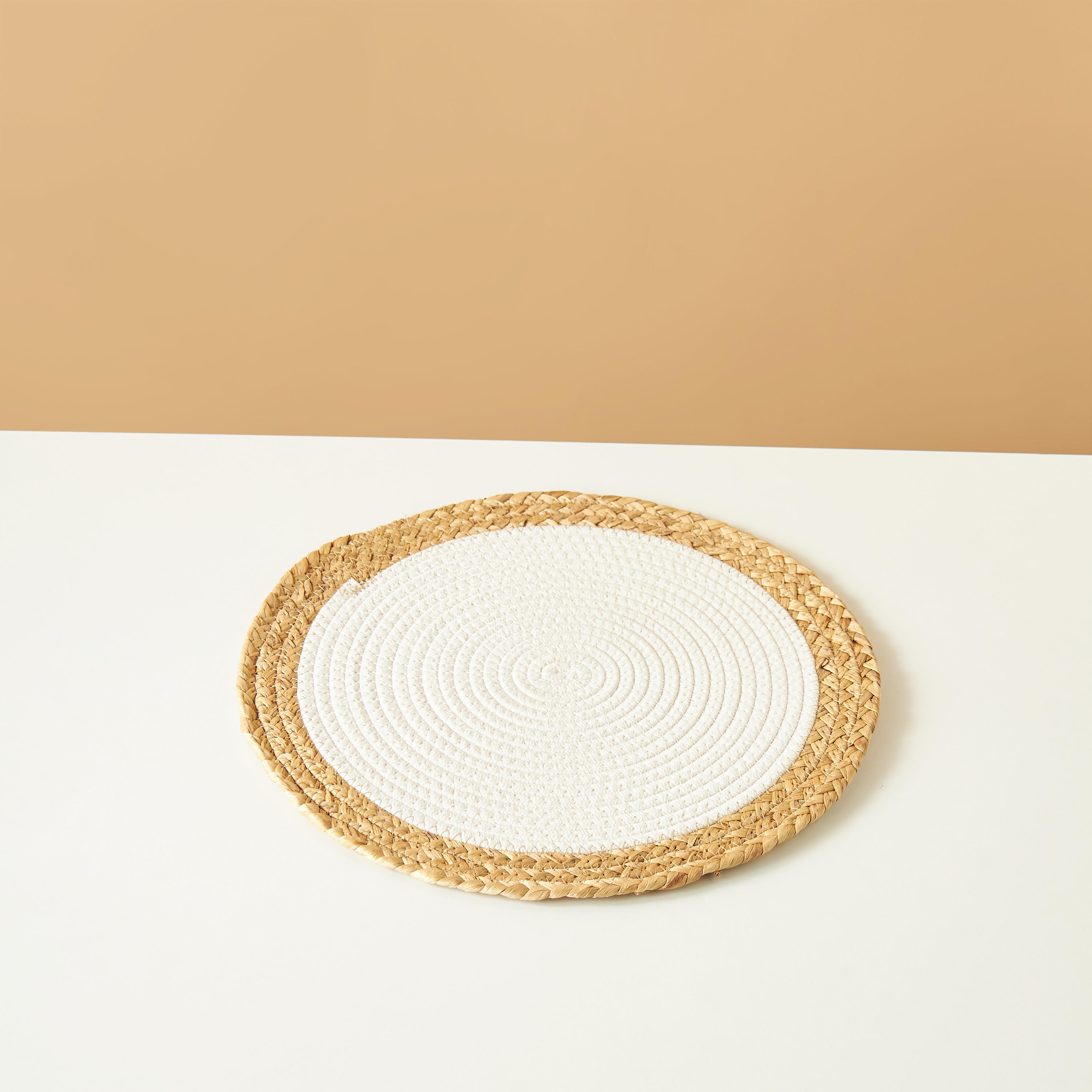 Textured Round Placemat - 38 cms-household-dining-tablelinen-placemats-image-2