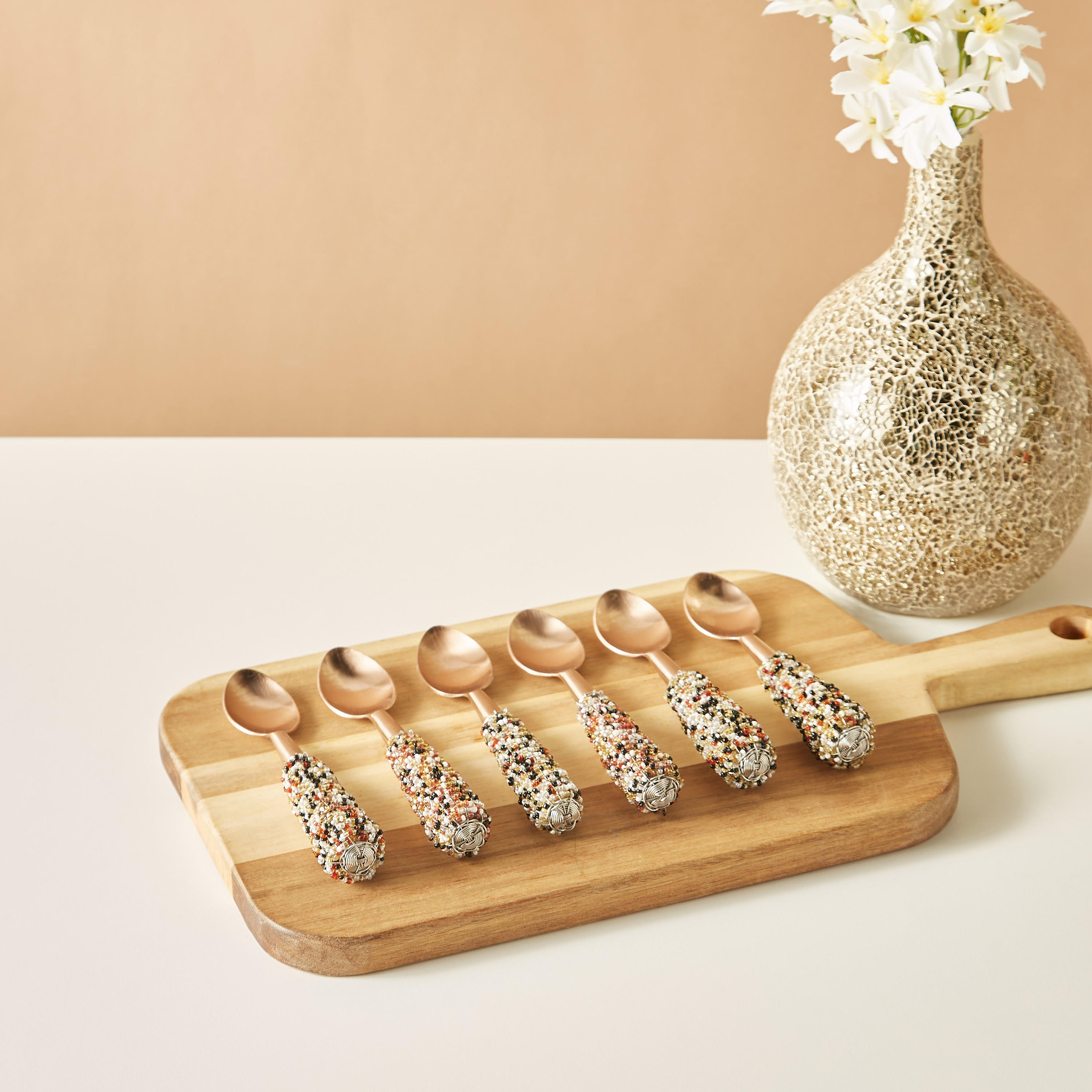 Embellished Stainless Steel Spoon - Set of 6-household-dining-cutlery-cutlerysets-image-1