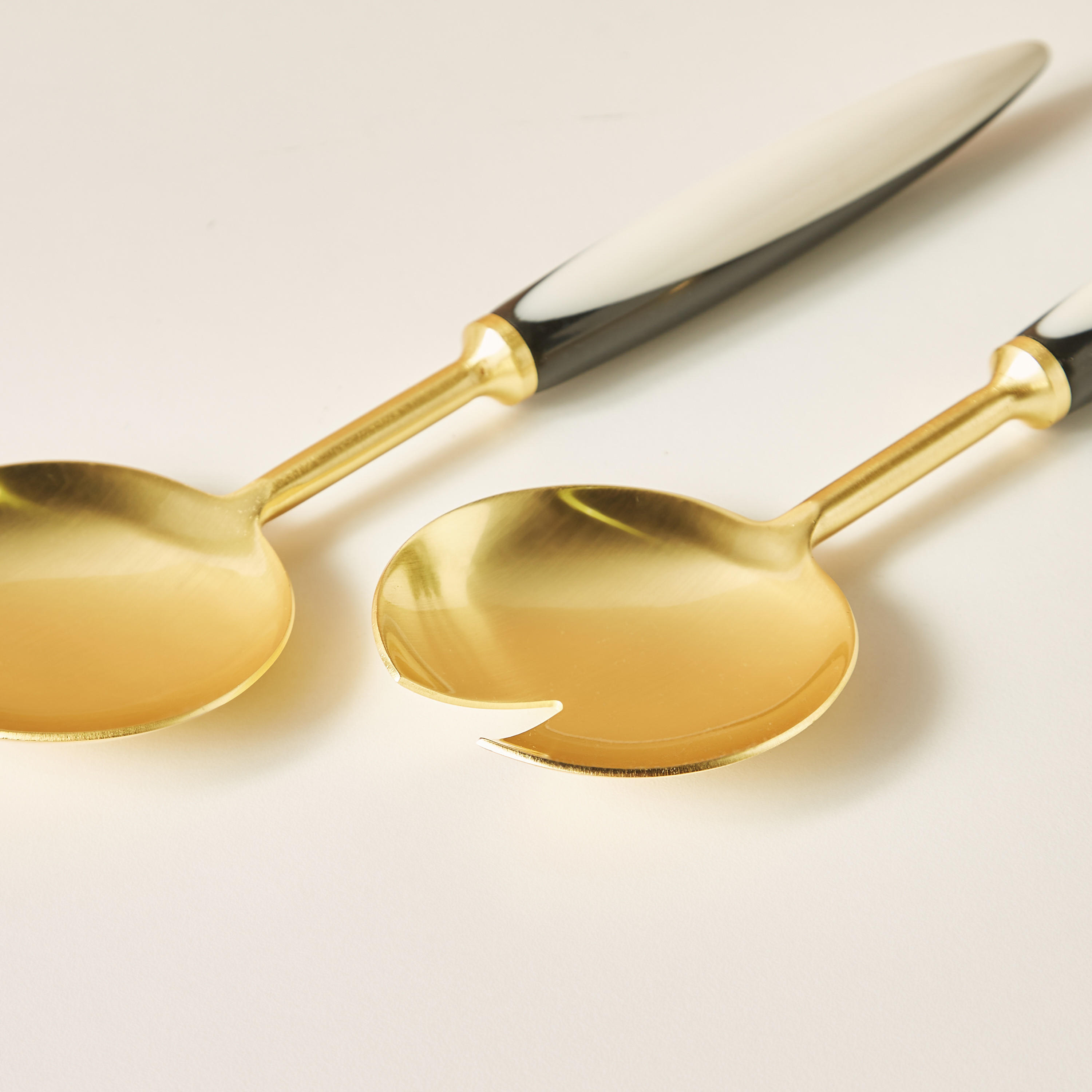 Metallic 2-Piece Stainless Steel Salad Server Set-household-dining-cutlery-cutlerysets-image-3