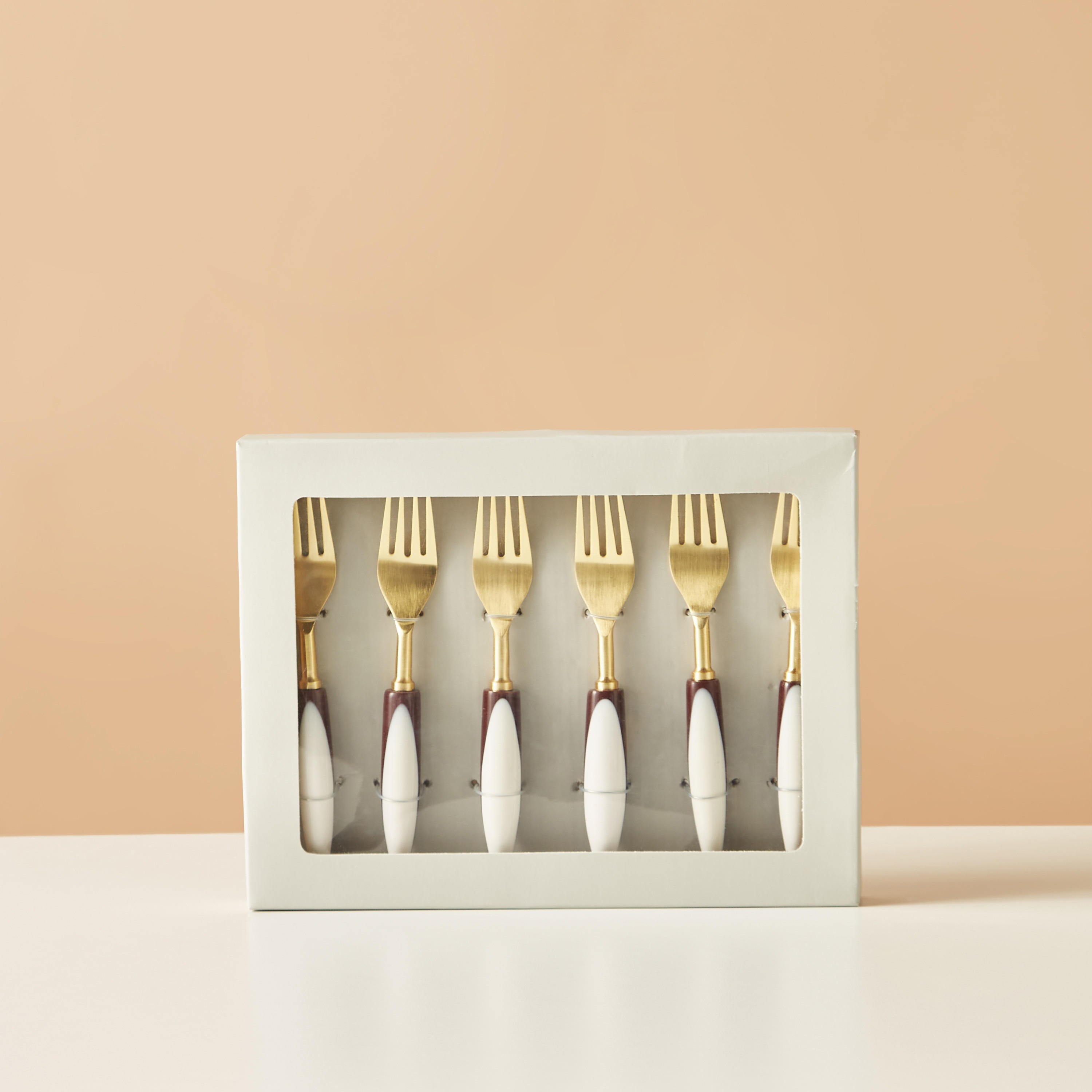 Stainless Steel 6-Piece Fork Set - 16x3 cms-household-dining-cutlery-cutlerysets-image-5