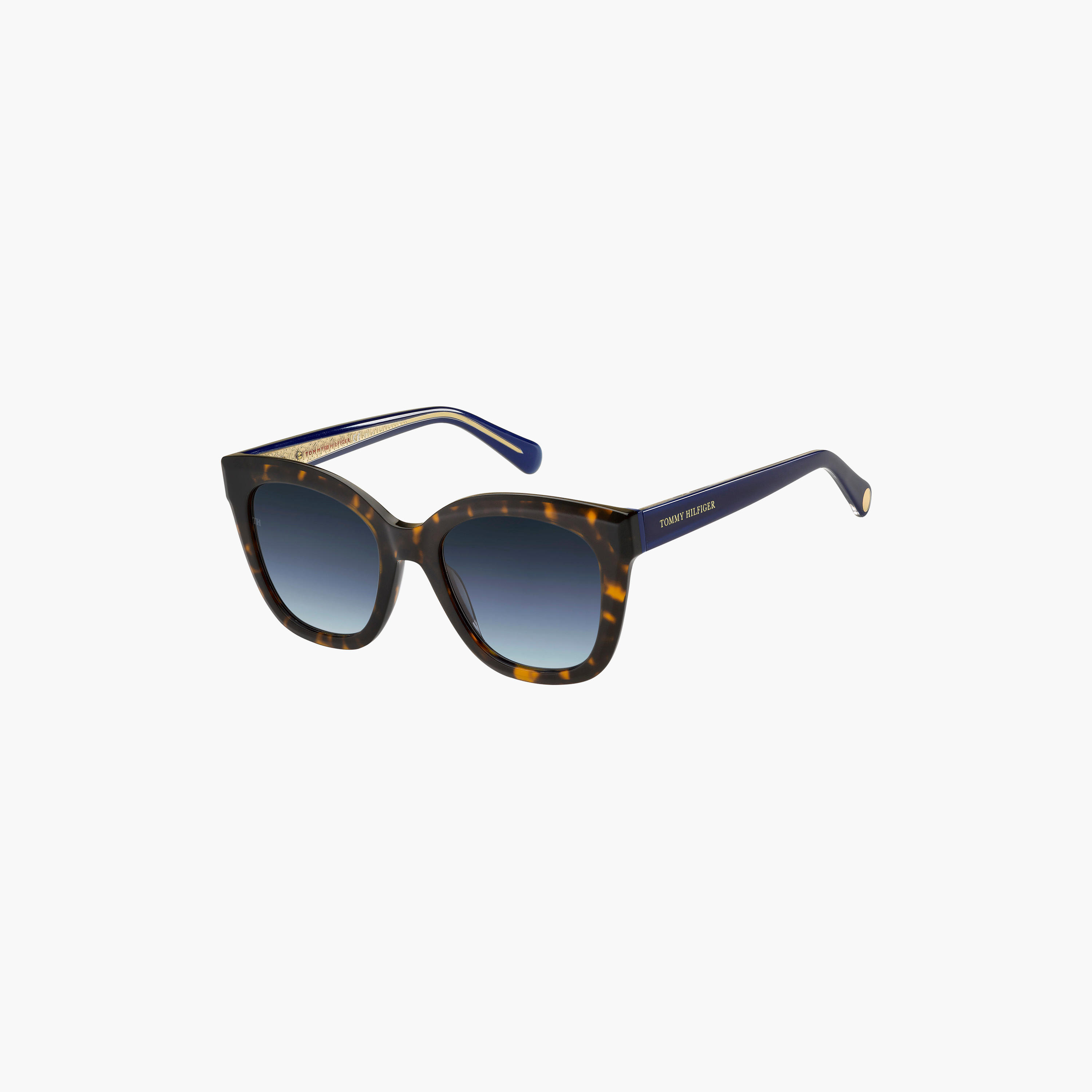 Tommy Hilfiger Women's UV Protected Grey Azure Lens 52 mm Square Sunglasses | 204675-women-sunglasses-image-1