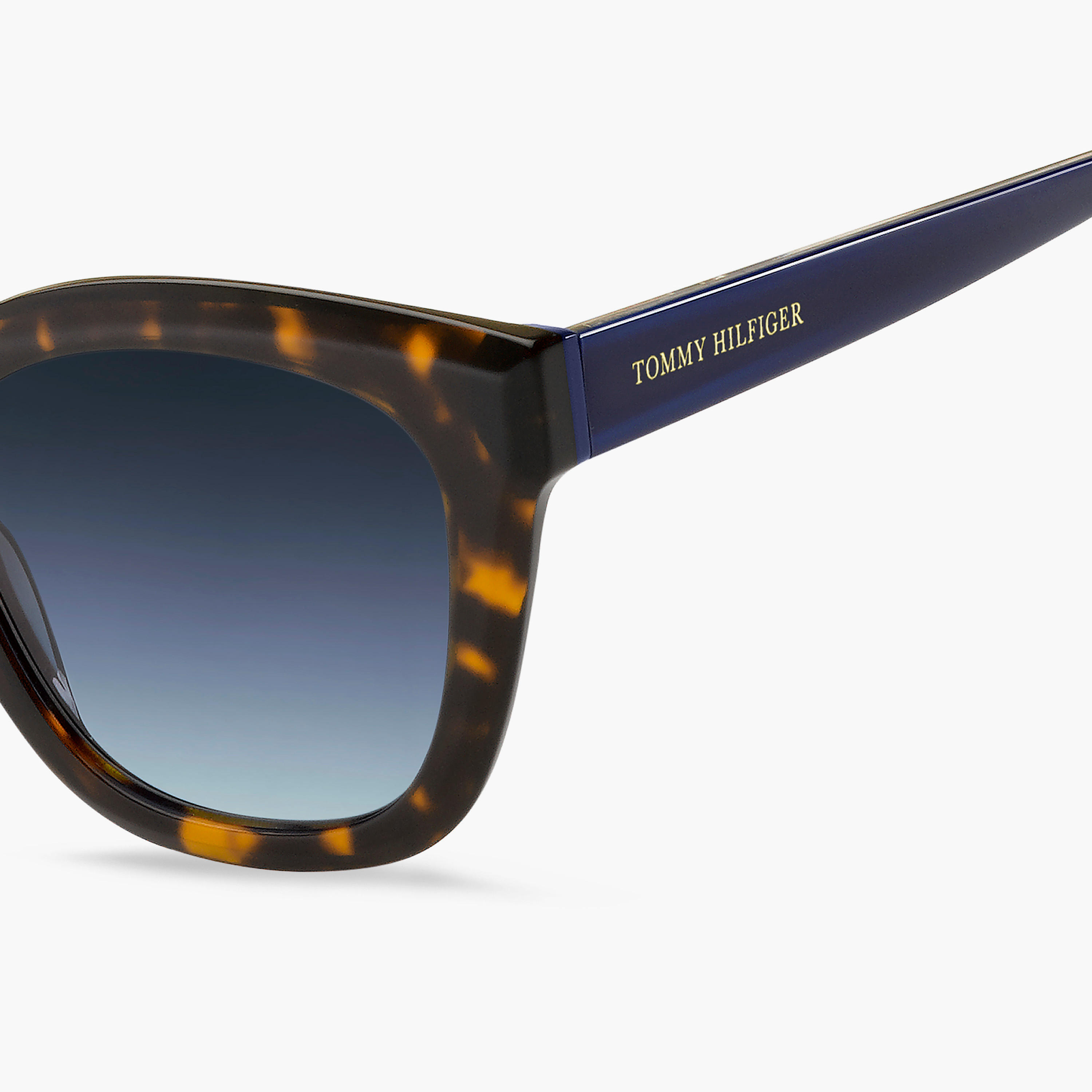 Tommy Hilfiger Women's UV Protected Grey Azure Lens 52 mm Square Sunglasses | 204675-women-sunglasses-image-4