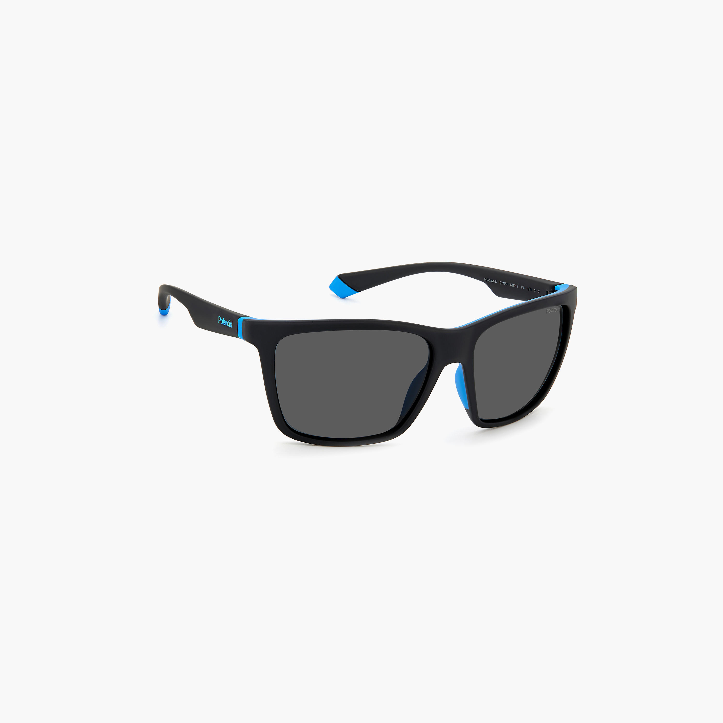 Polaroid Men Polarized and UV Protected Grey Lens 58 mm Rectangle Sunglasses | PLD 2126/S-men-sunglasses-image-2